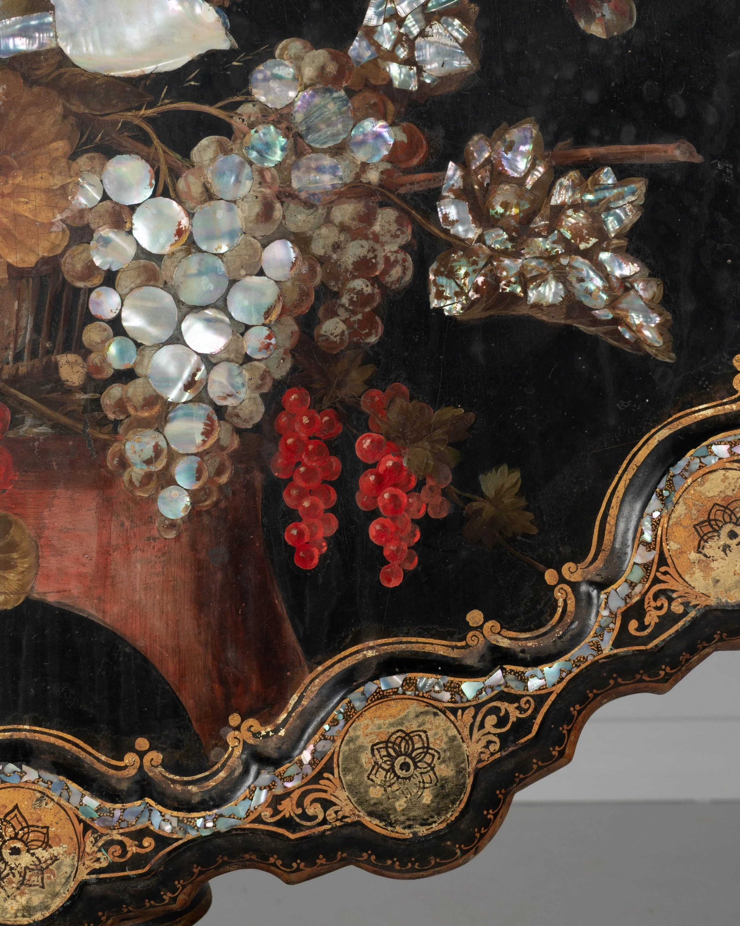 19th Century Napoleon III Lacquered Tilt-Top Table