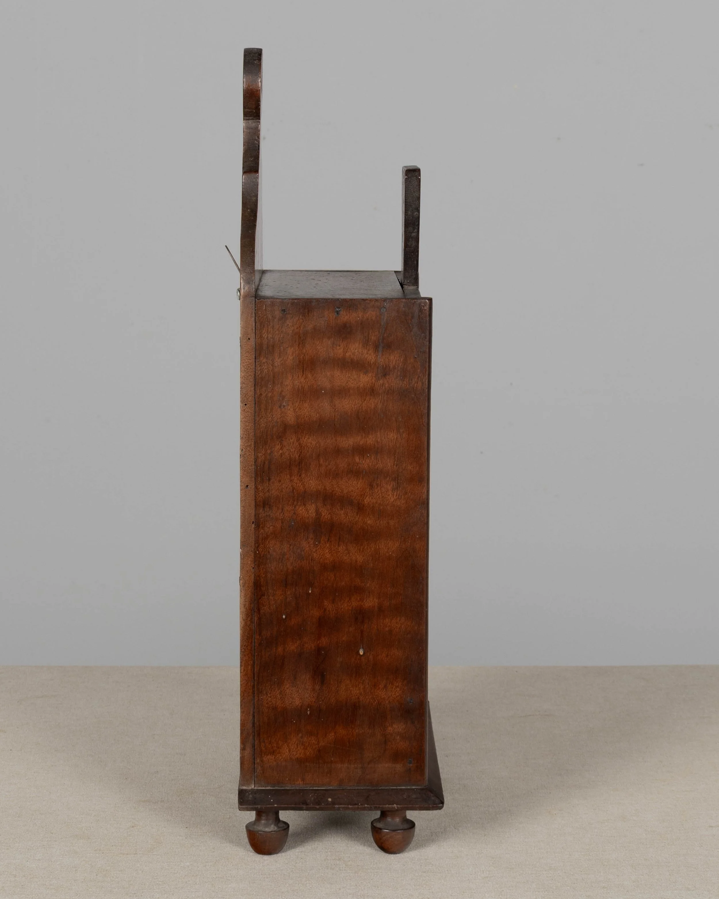 19th Century French Fariniere Box, Walnut Marquetry