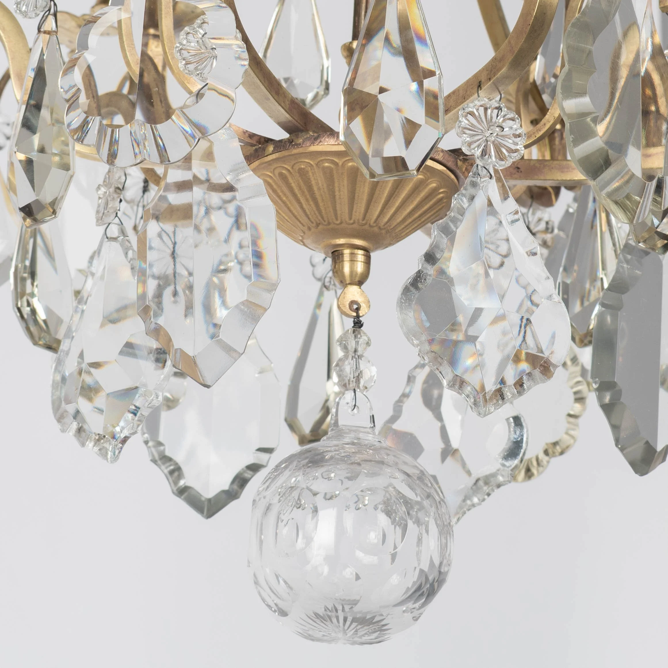 French Louis XV Style Crystal Chandelier