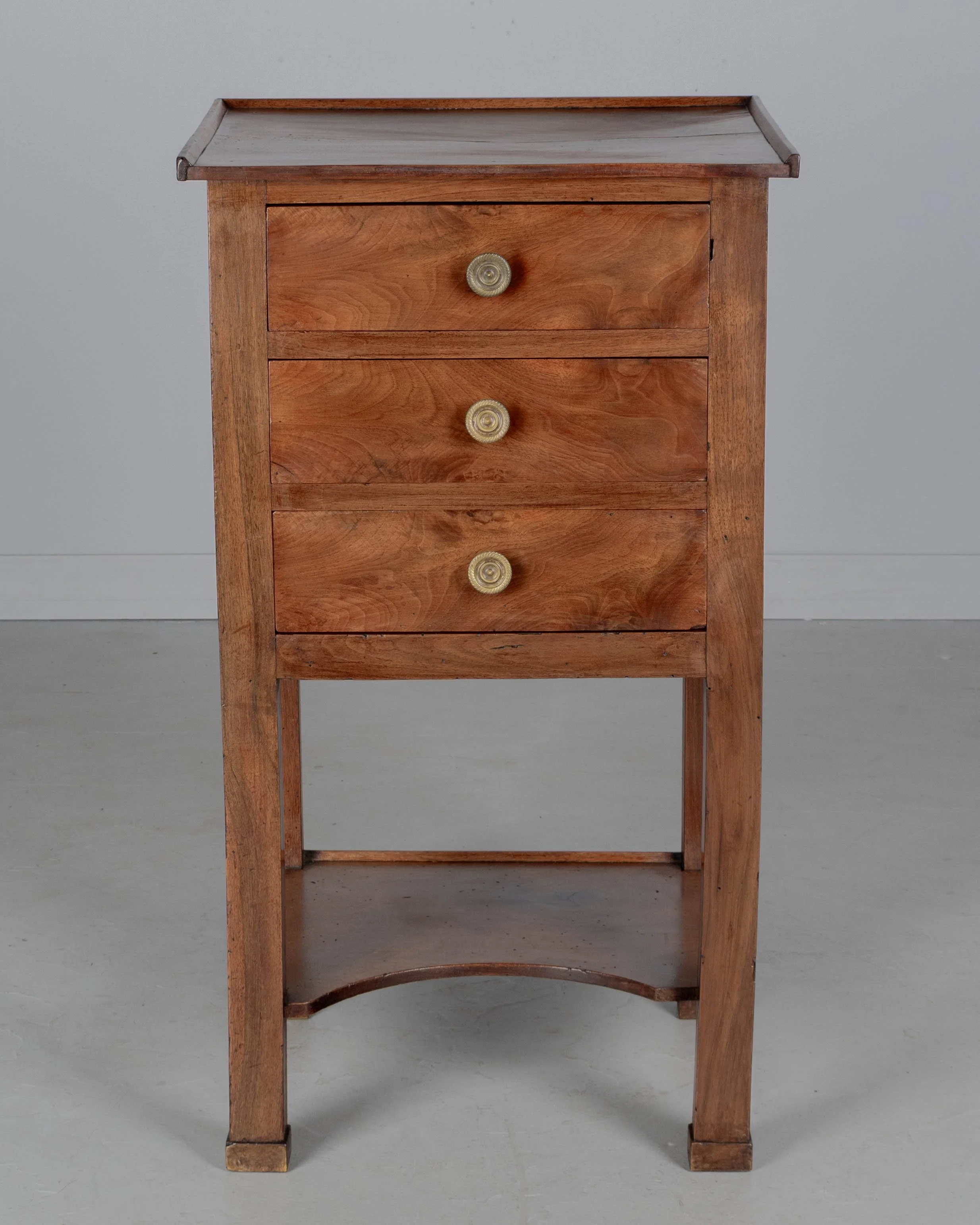 19th Century French Empire Walnut Side Table