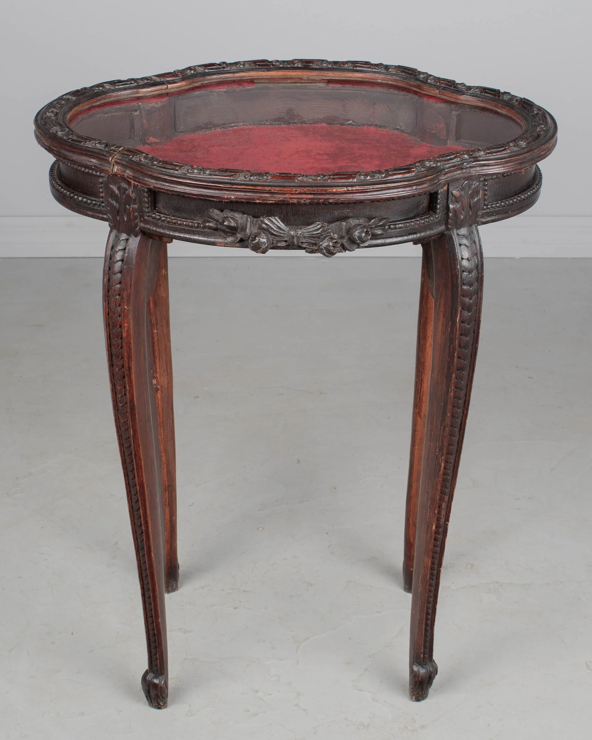 19th Century French Louis XV Style Vitrine or Display Table