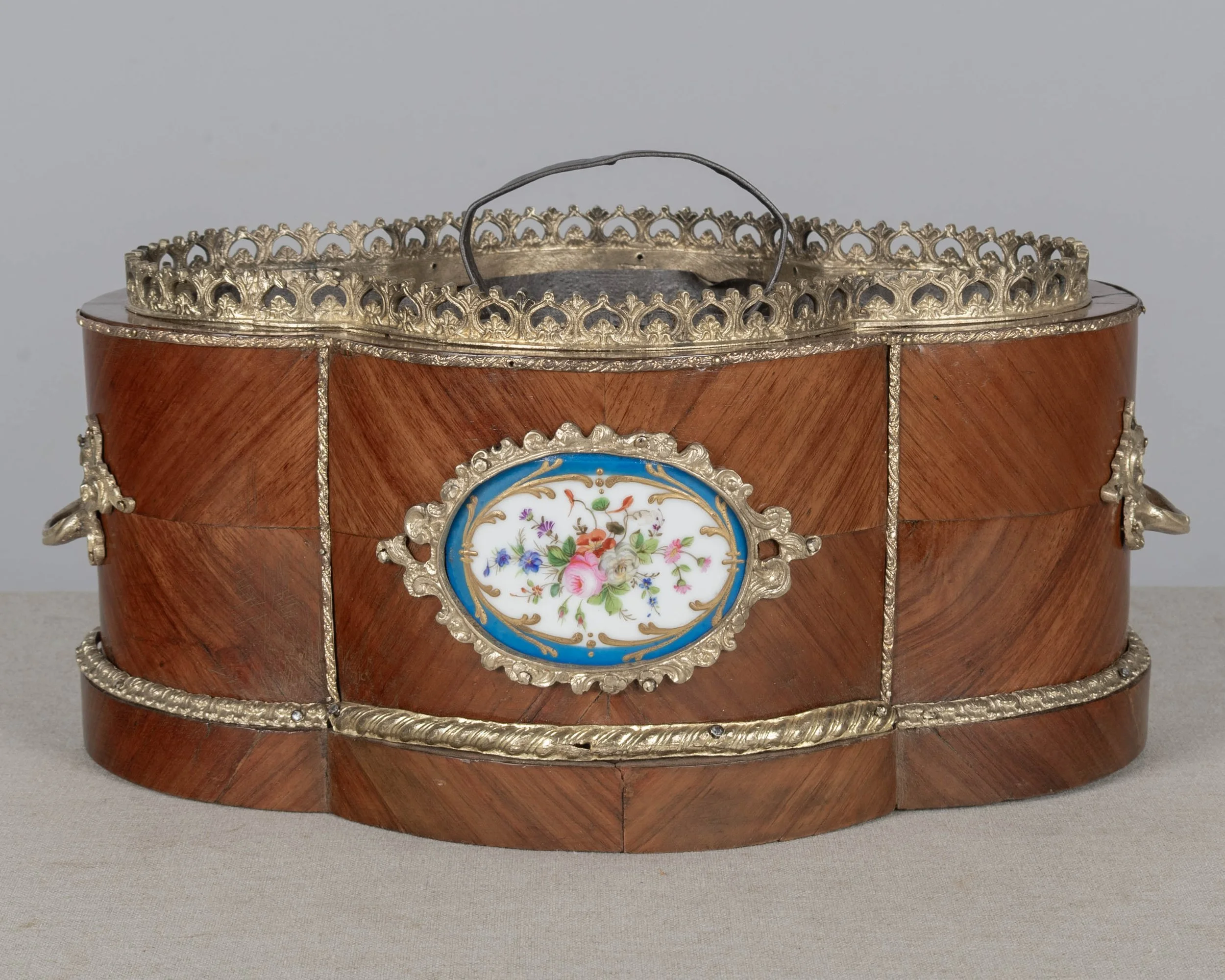 Napoleon III Jardiniere with Sèvres Porcelain