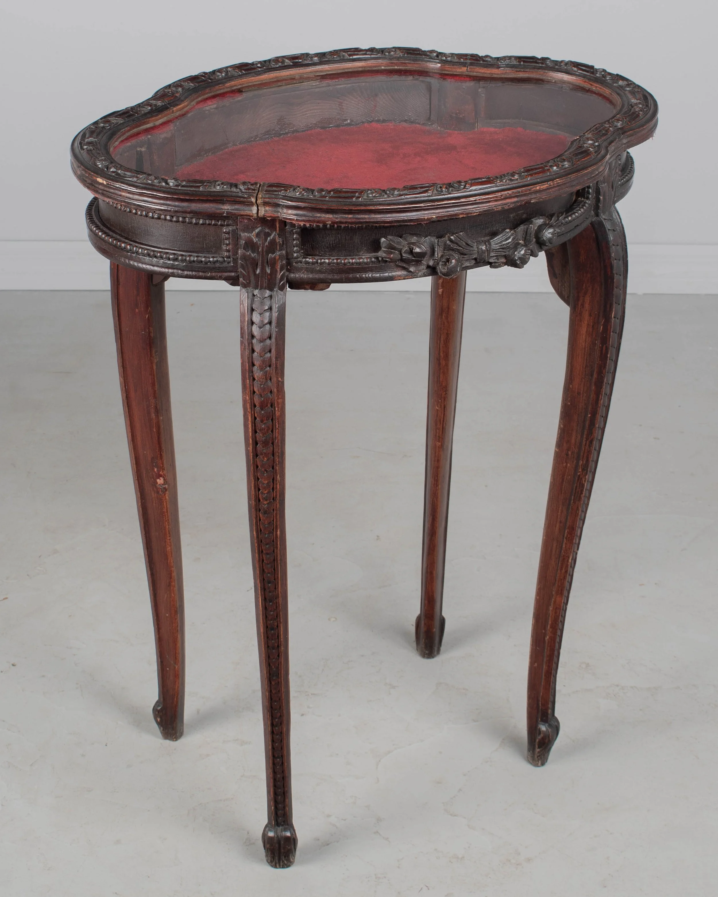 19th Century French Louis XV Style Vitrine or Display Table
