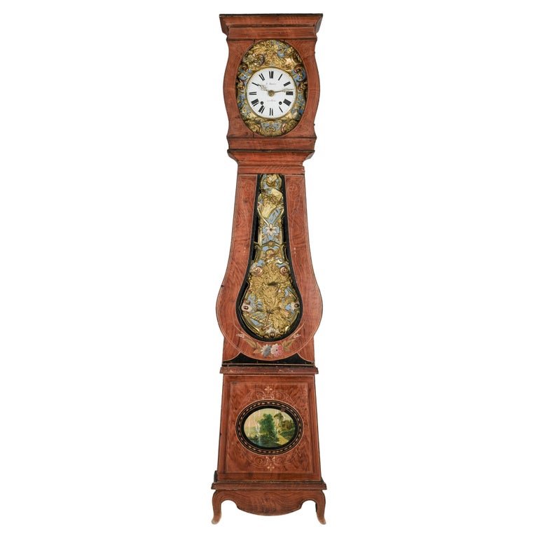 19th Century French Comtoise Grandfather Clock