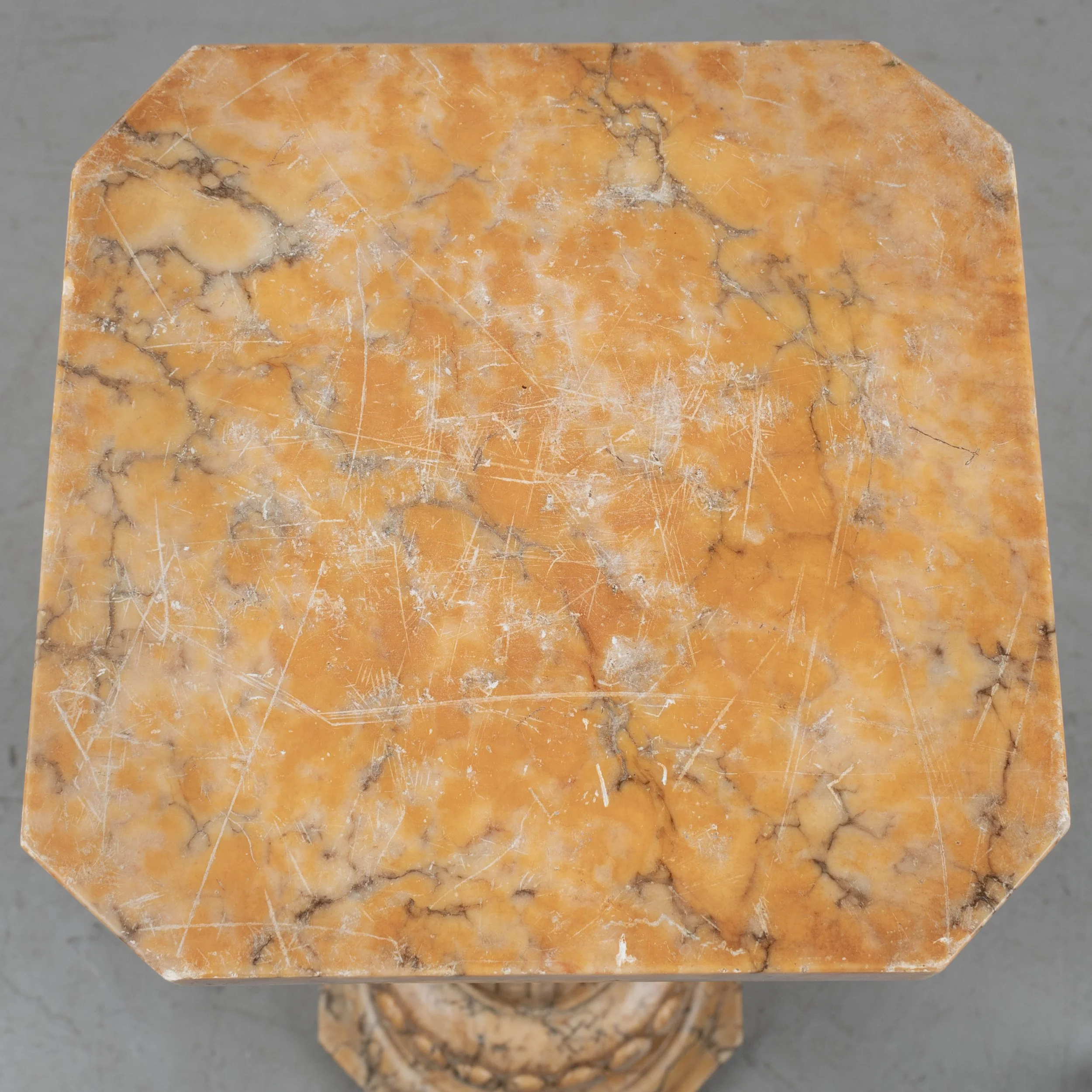An early 20th century Italian Neoclassical style column pedestal,
