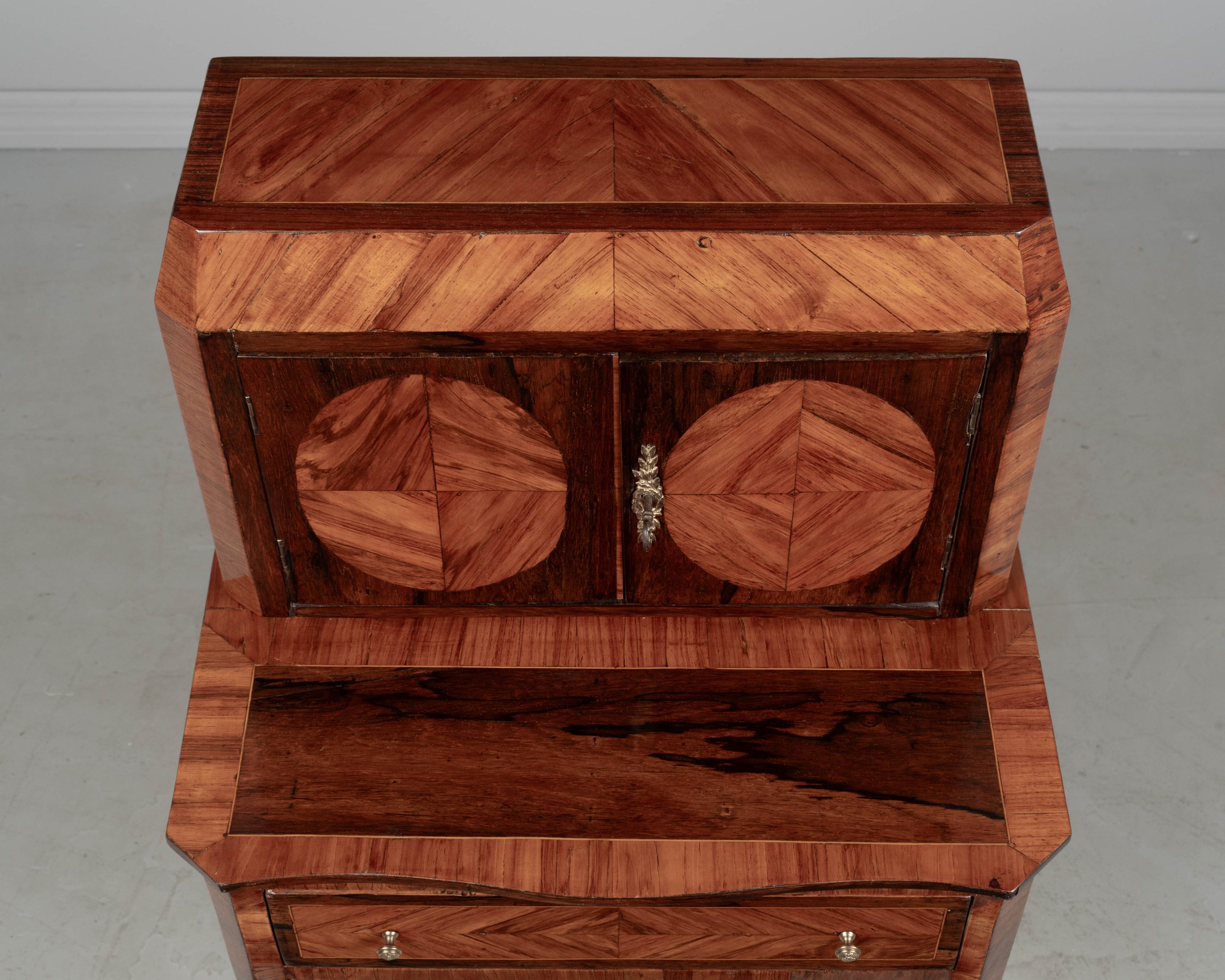 18th Century Louis XVI Marquetry Bonheur Du Jour Table