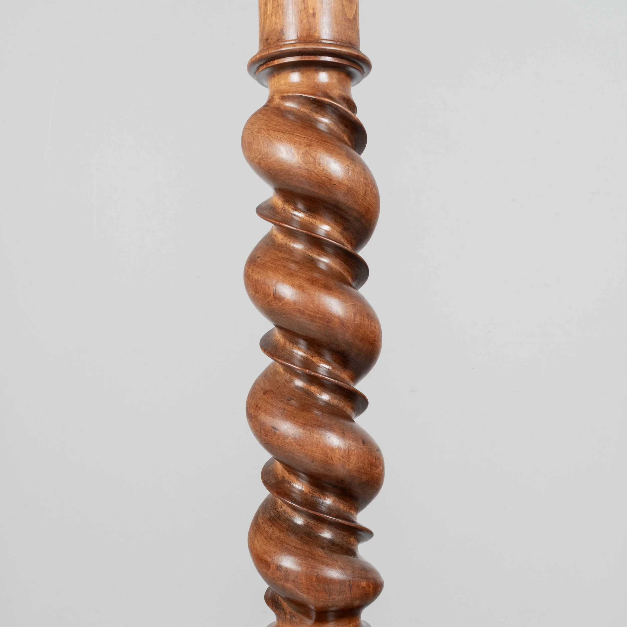 19th Century French Louis XIII Revival Barley Twist Column Pedestal