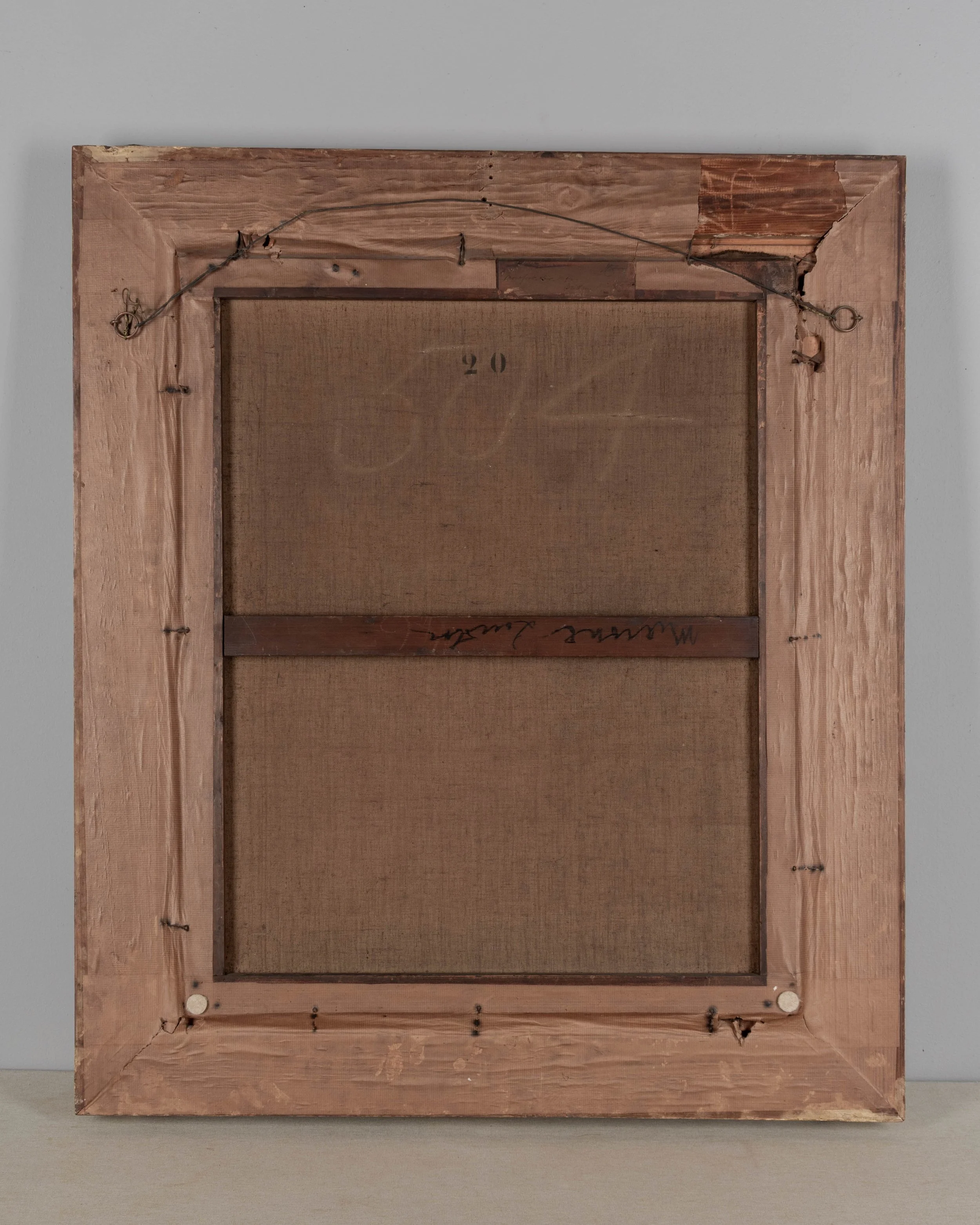 19th Century Painting by James Vivien de Fleury "Montfort, Brittany"