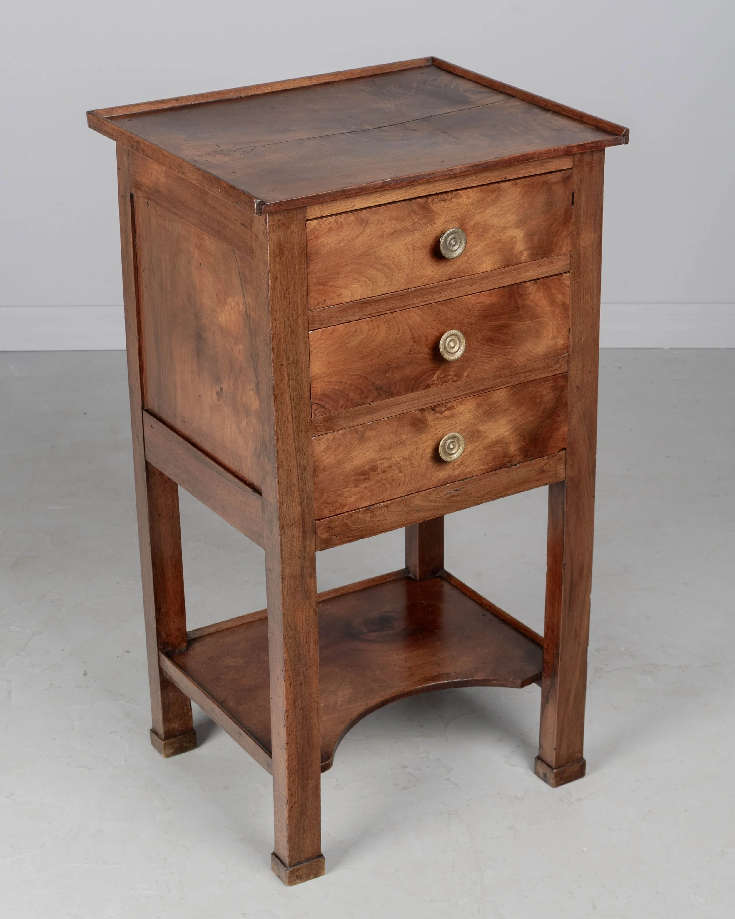 19th Century French Empire Walnut Side Table