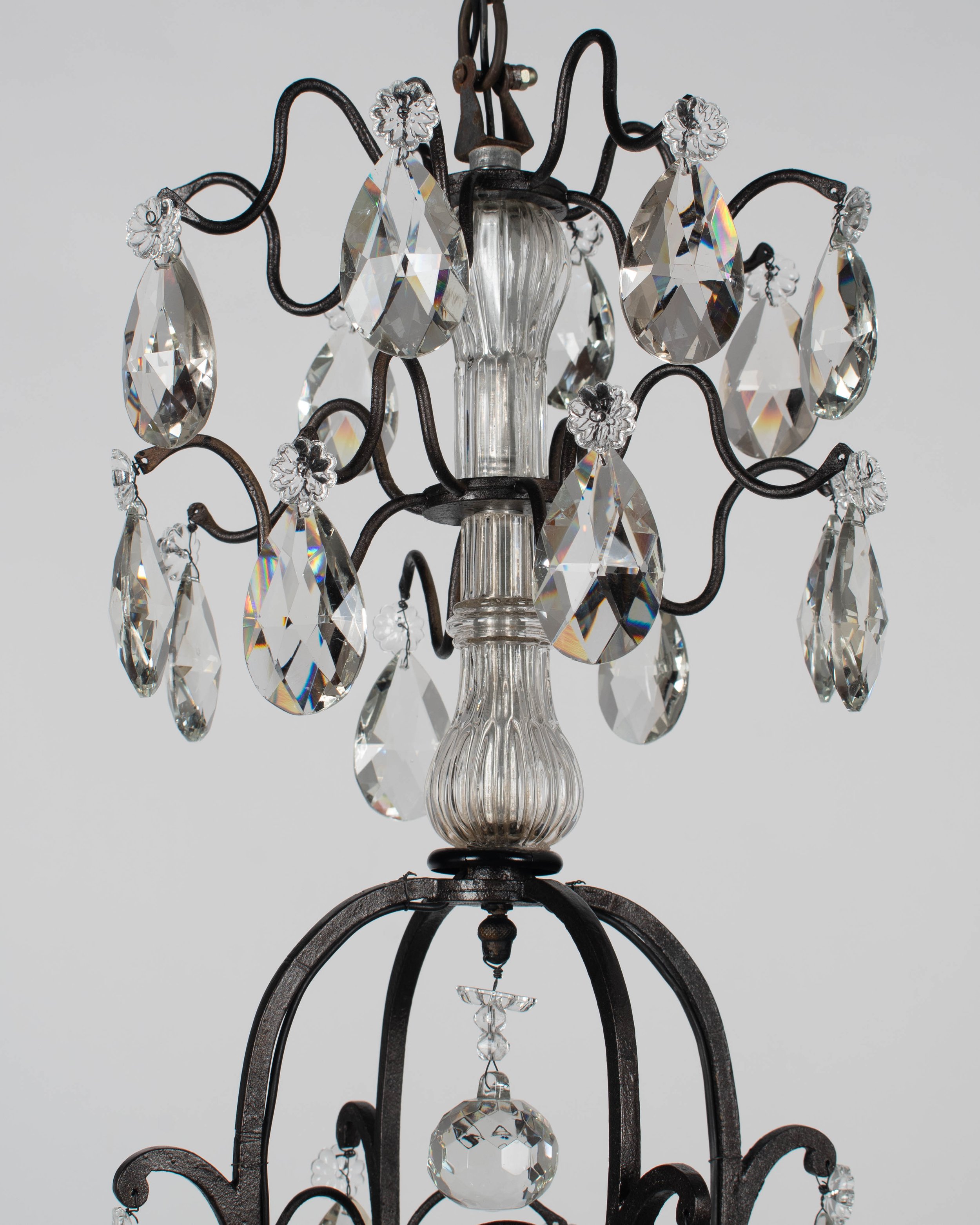 French Louis XV Style Crystal Chandelier