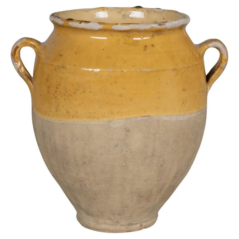 French Terracotta Vase or Pot à Confit