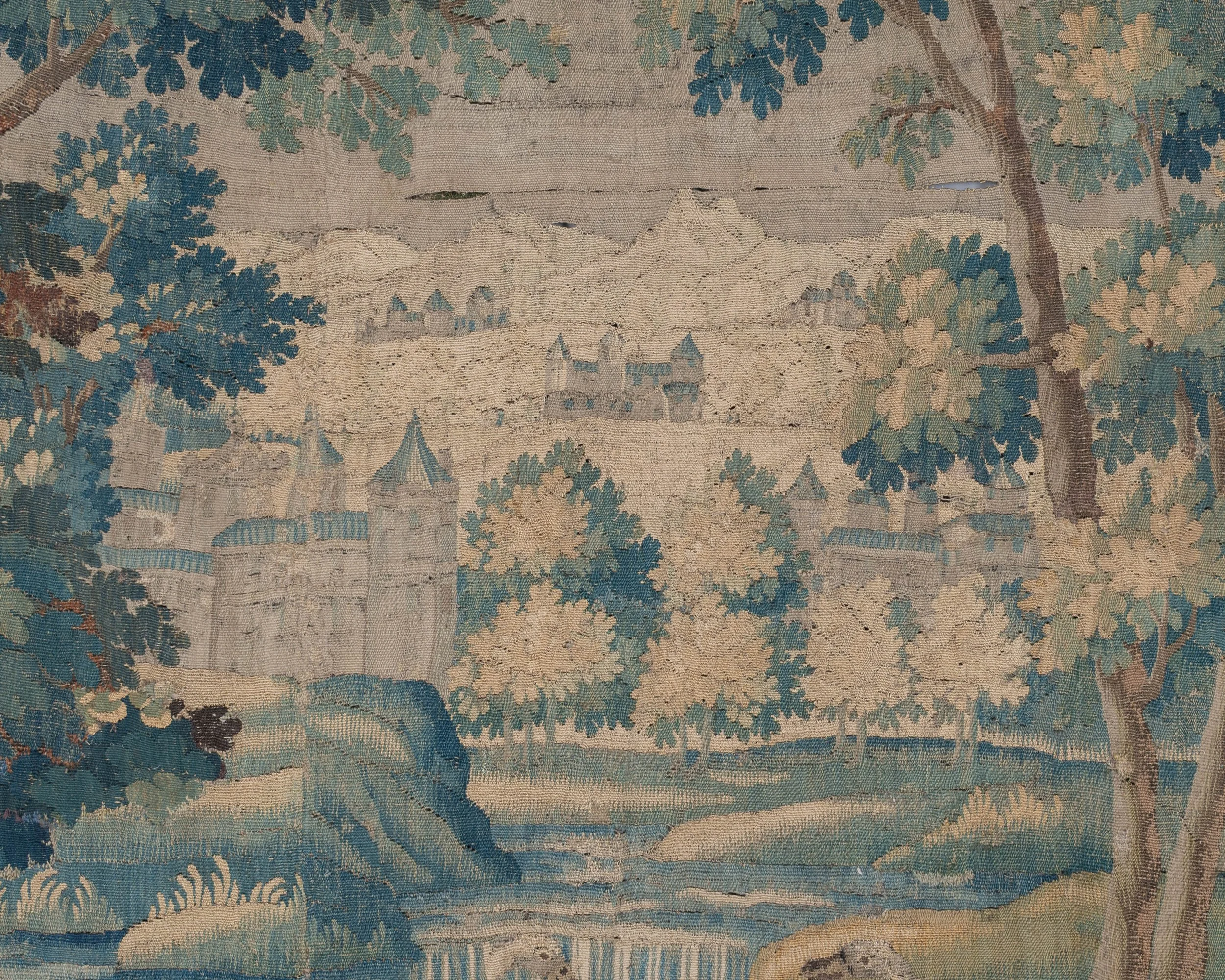 18th Century French Aubusson Verdure Tapestry