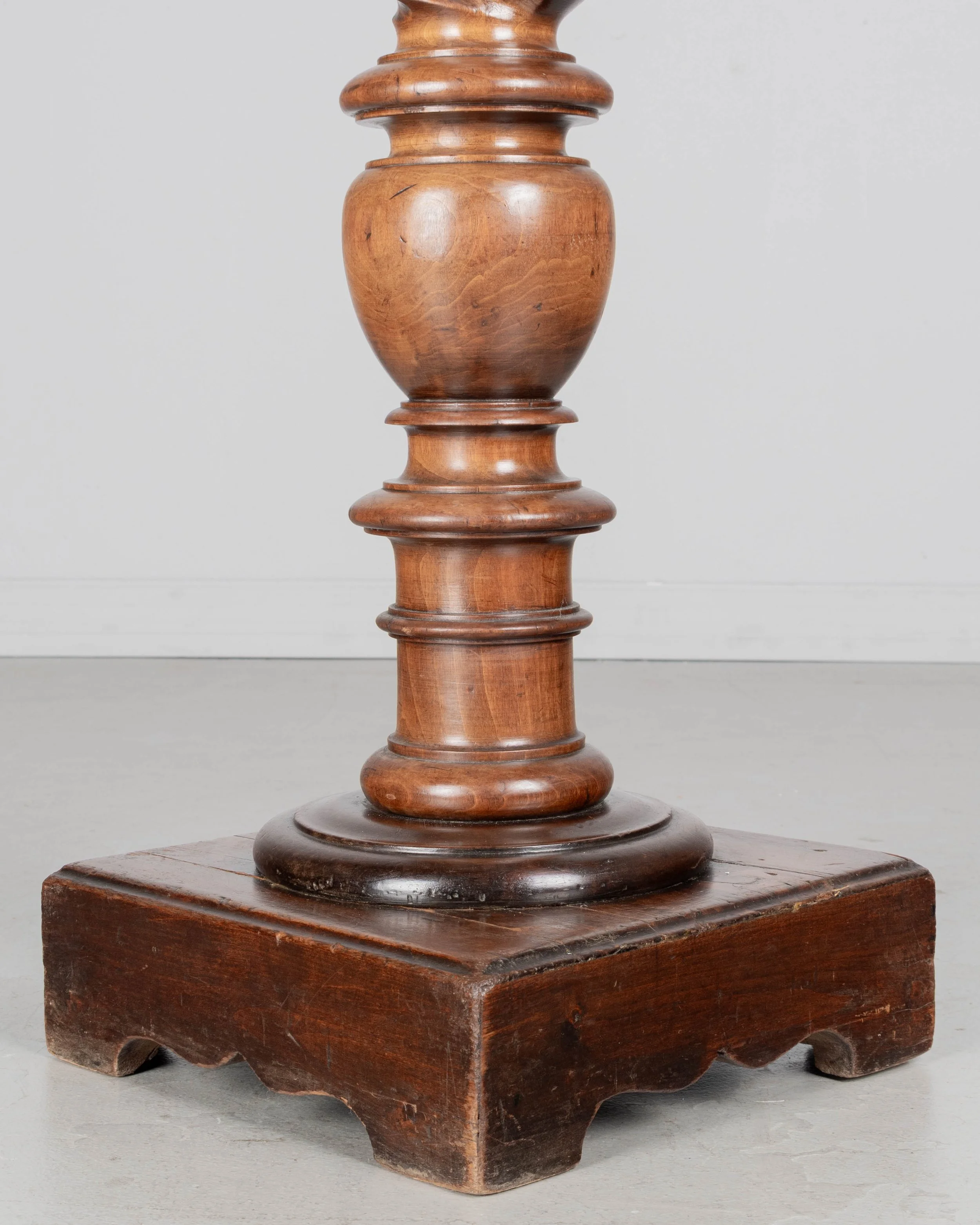 19th Century French Louis XIII Revival Barley Twist Column Pedestal