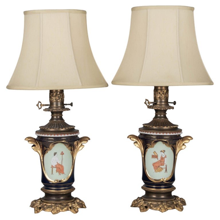 Olivier Fleury French Antiques-Antique Lamps from France for Sale