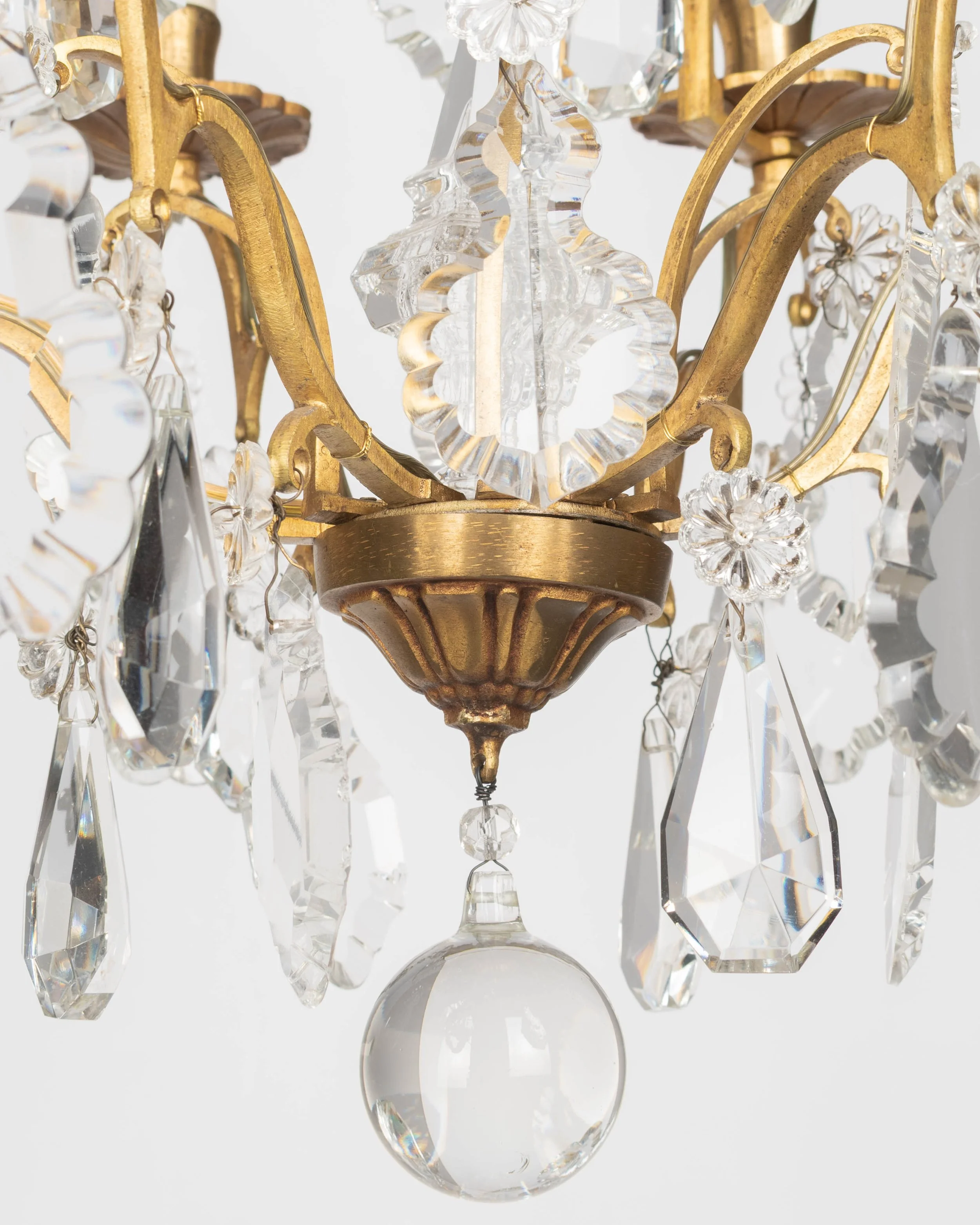 French Louis XV Style Crystal Chandelier