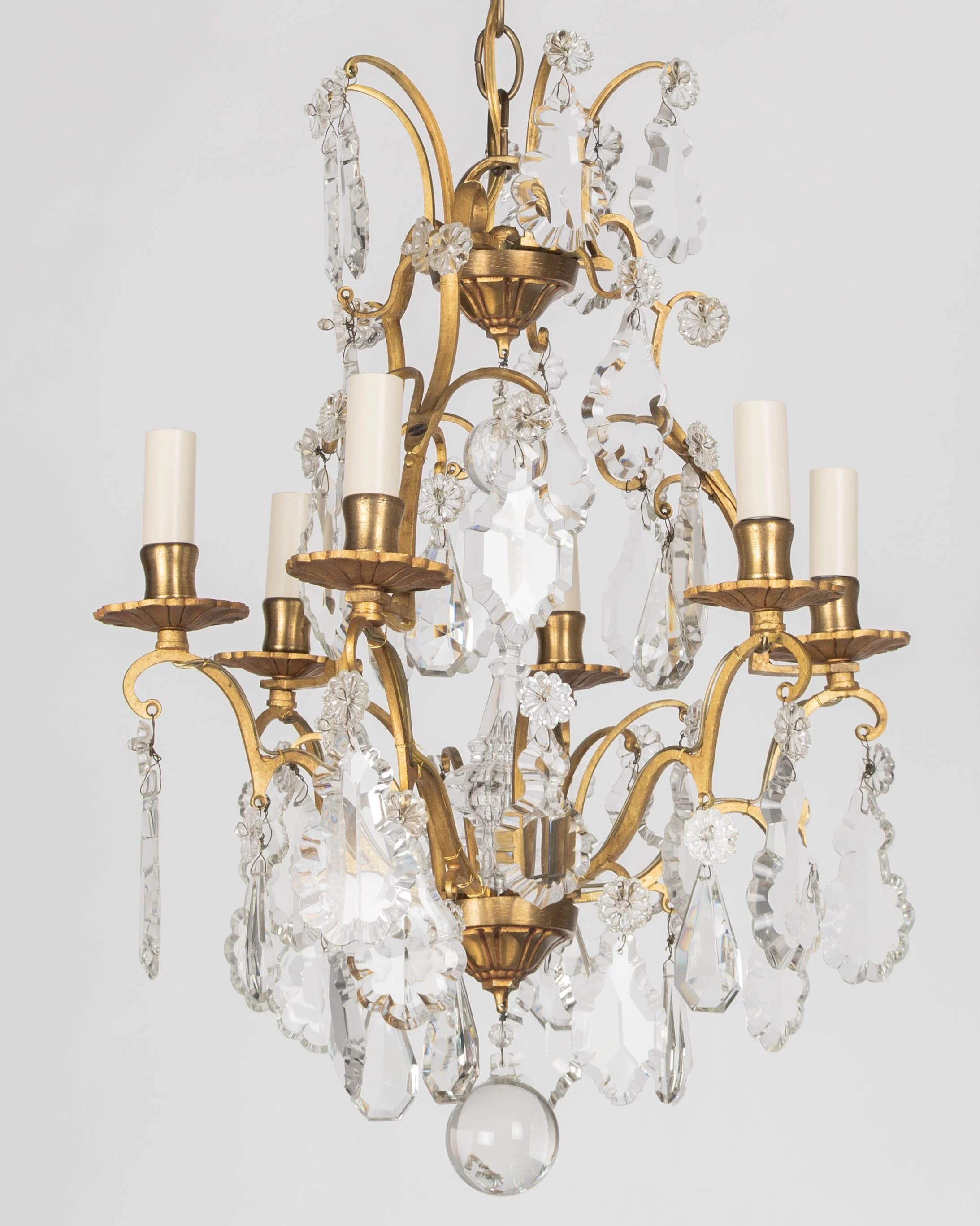 French Louis XV Style Crystal Chandelier