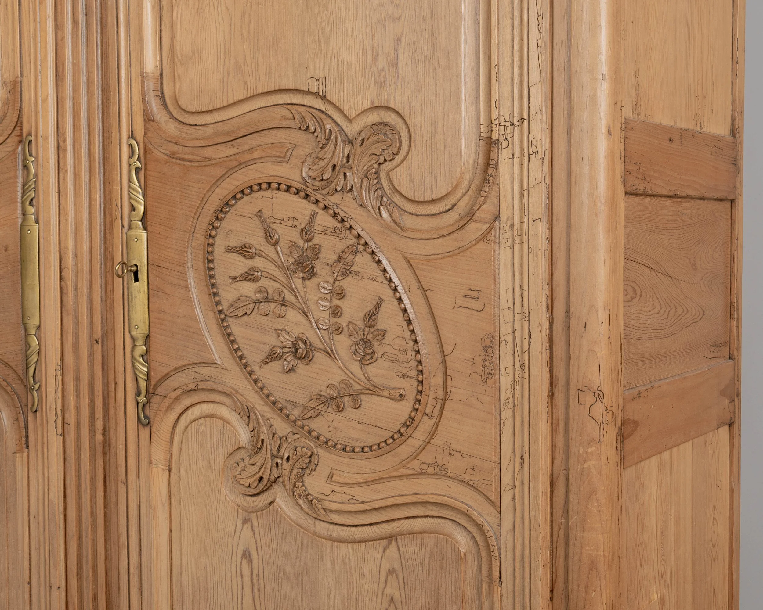A 19th century Louis XV French Armoire Cauchoise from Caux in Normandy.