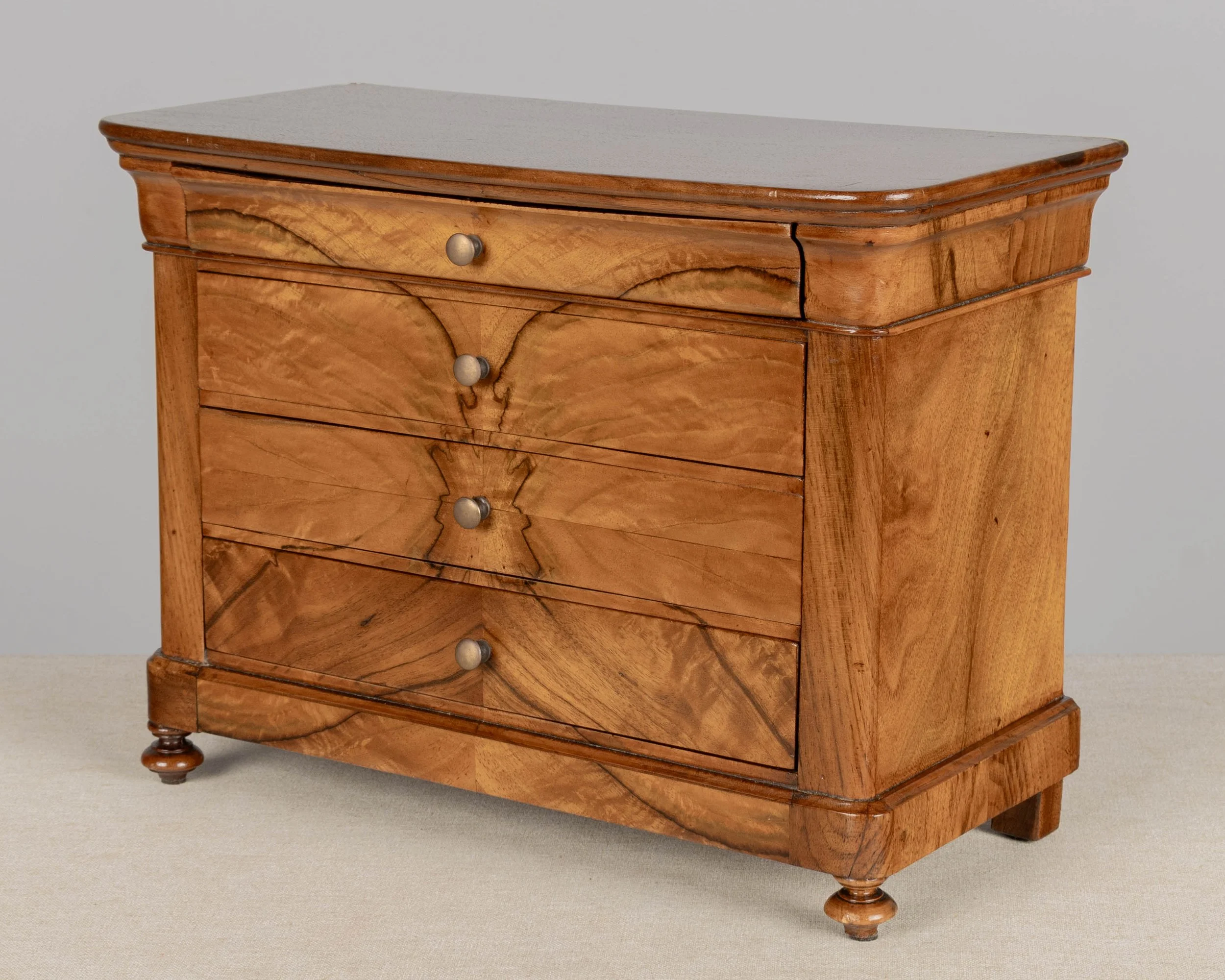 19th century French Louis Philippe Period miniature commode, or sample chest.