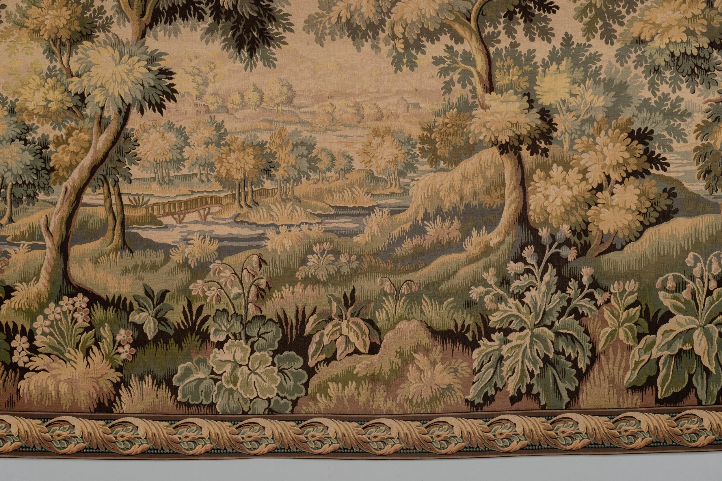 19th Century French Aubusson Verdure Tapestry