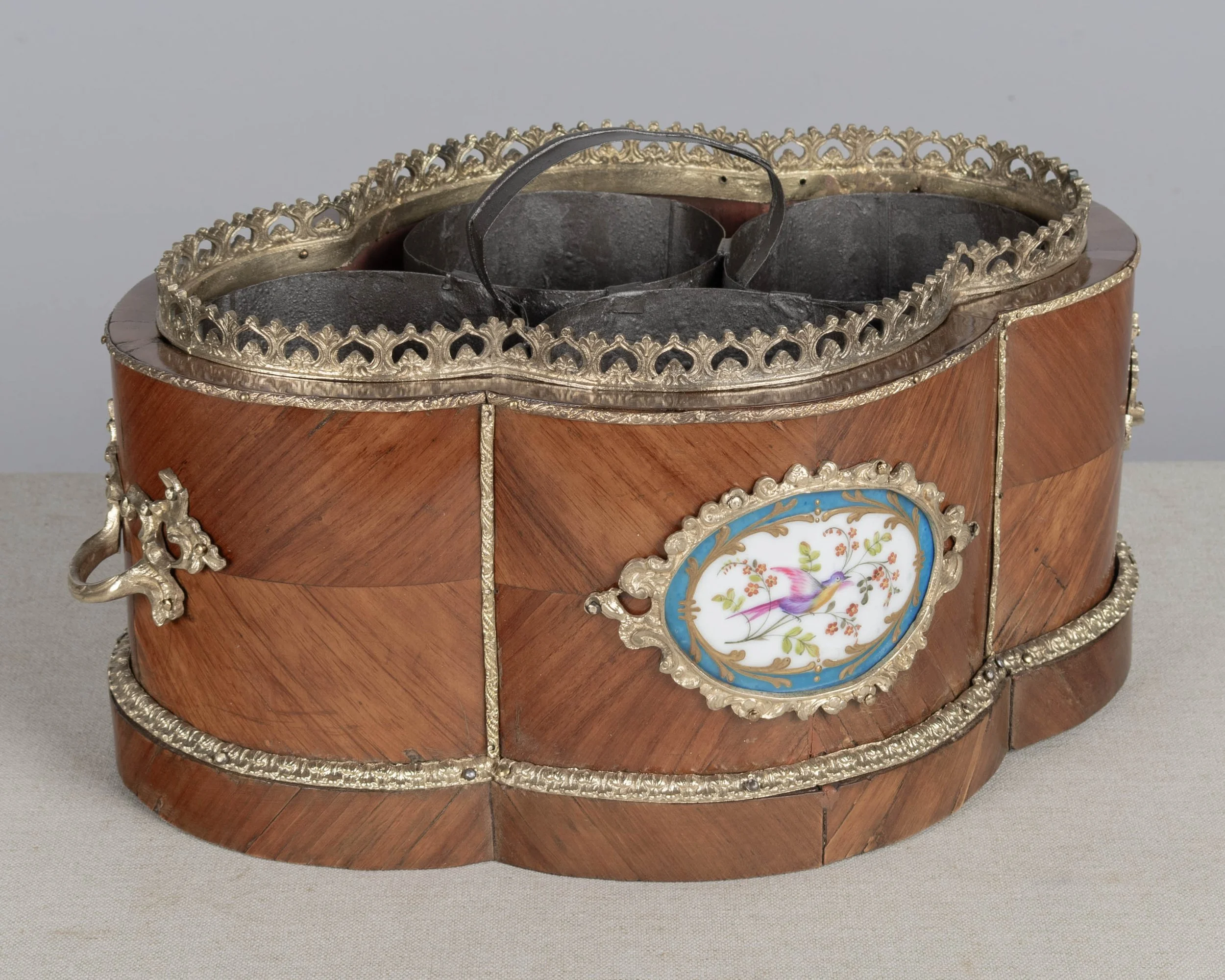 Napoleon III Jardiniere with Sèvres Porcelain