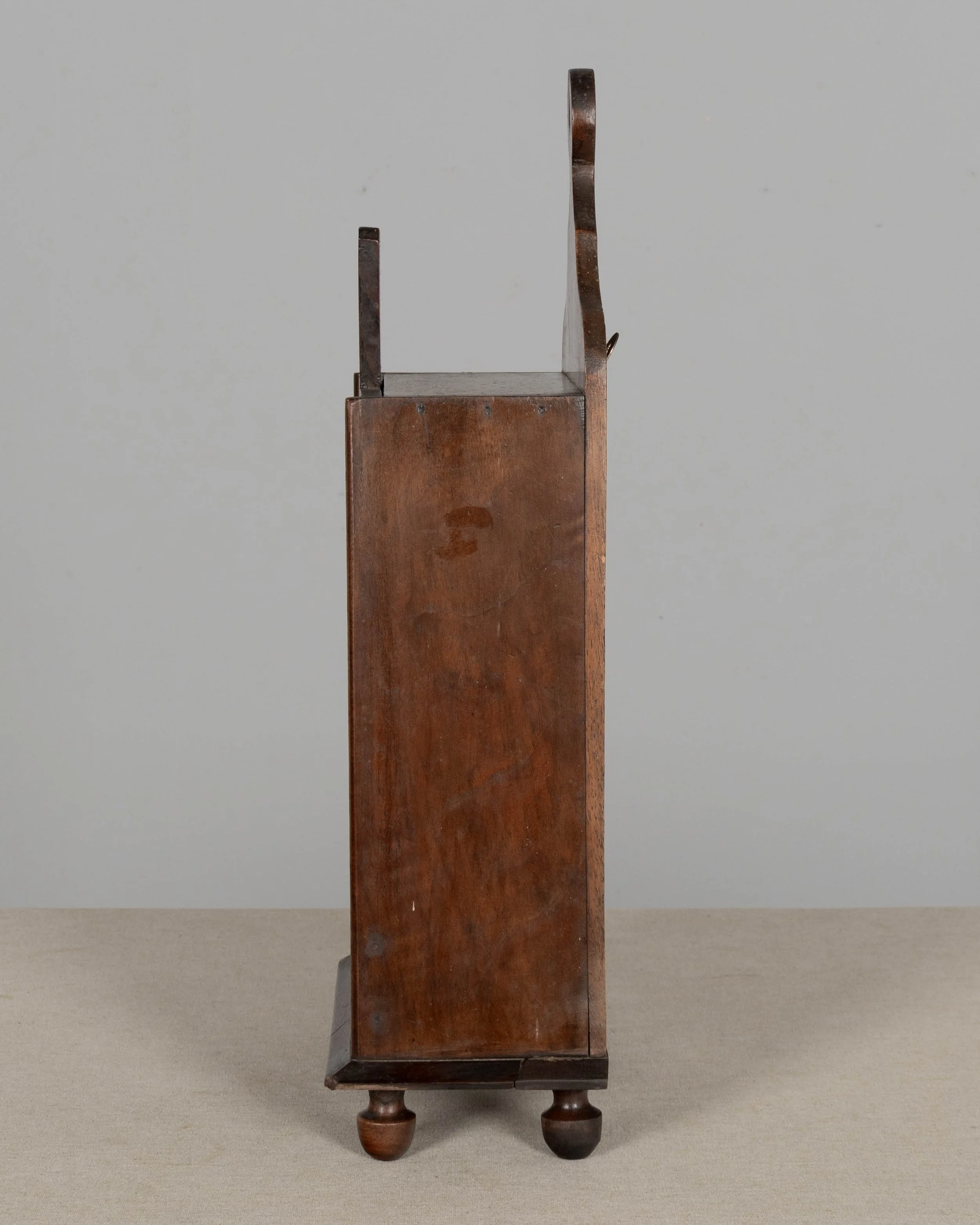 19th Century French Fariniere Box, Walnut Marquetry