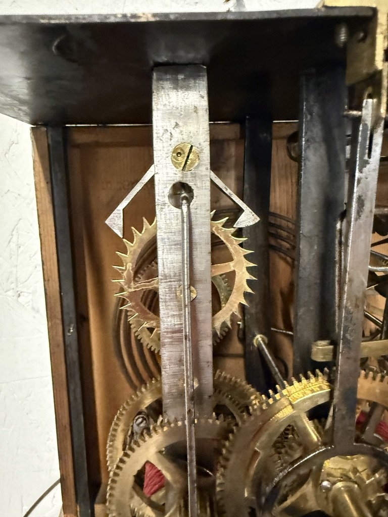 19th Century French Comtoise or Morbier Grandfather Clock