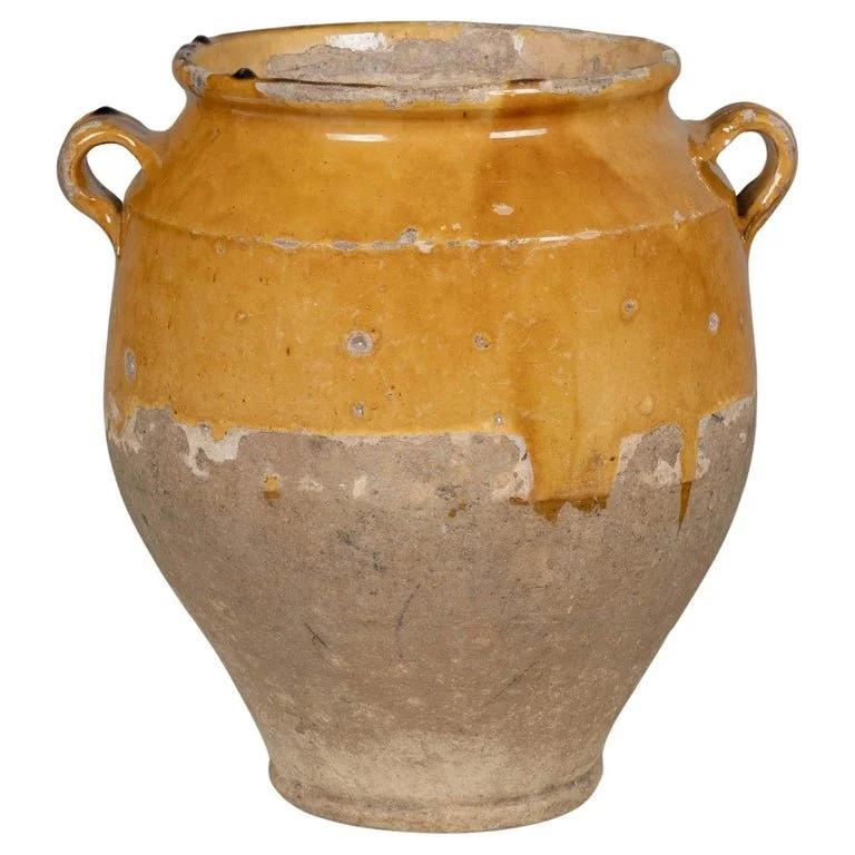 19th Century French Terracotta Pot à Confit 12"High