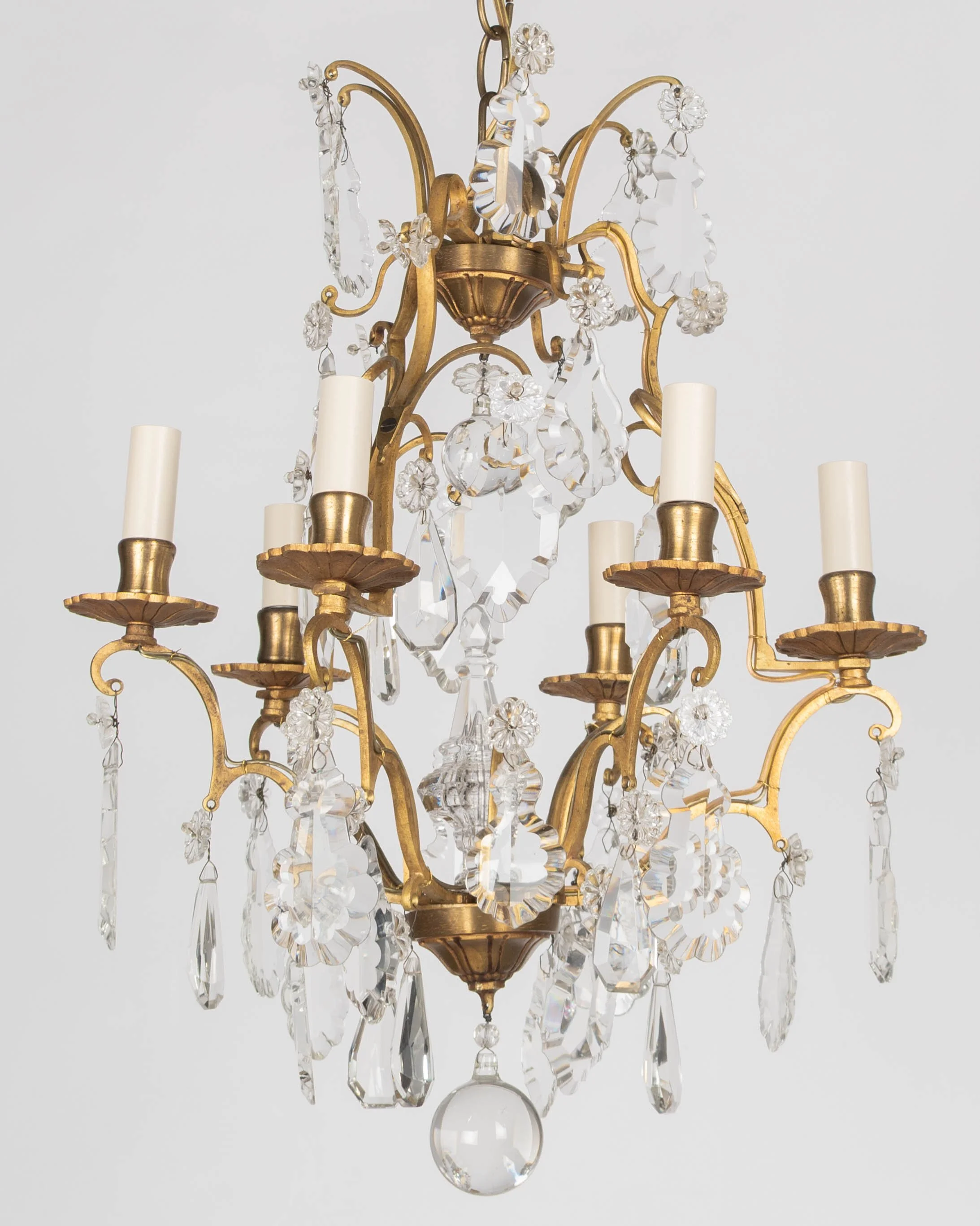 French Louis XV Style Crystal Chandelier