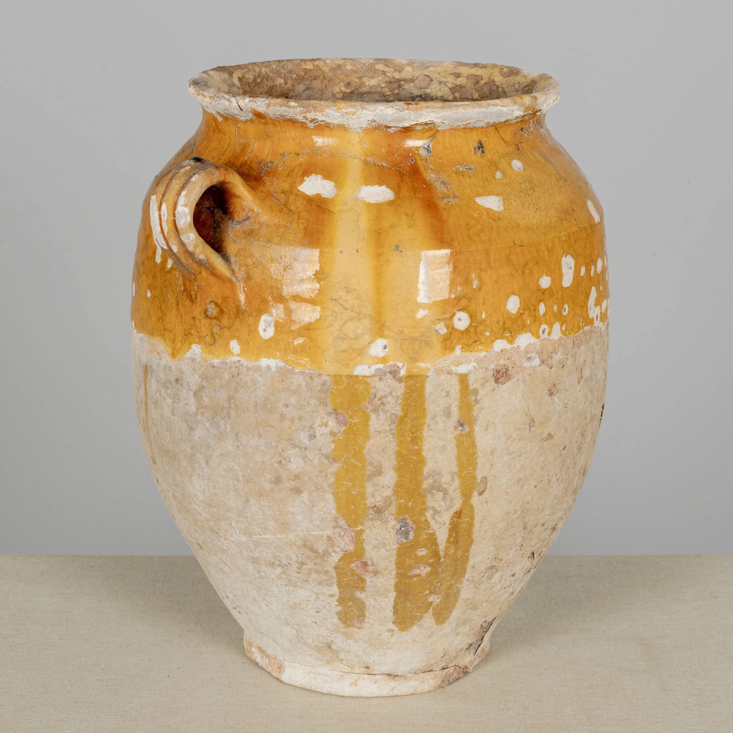 19th Century French Terracotta Pot à Confit 13.5"High