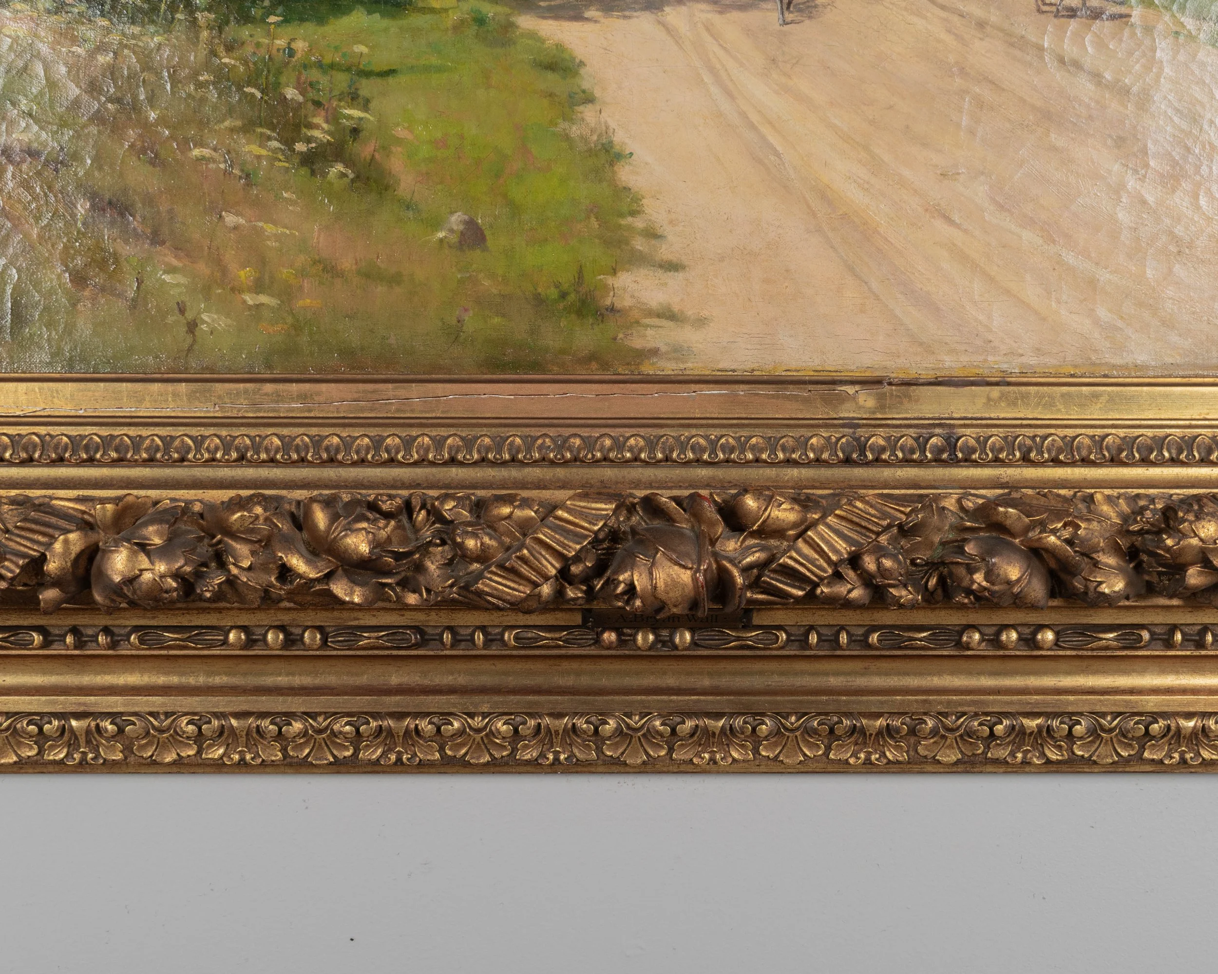 19th Century Pastoral Painting by Alfred Bryan Wall