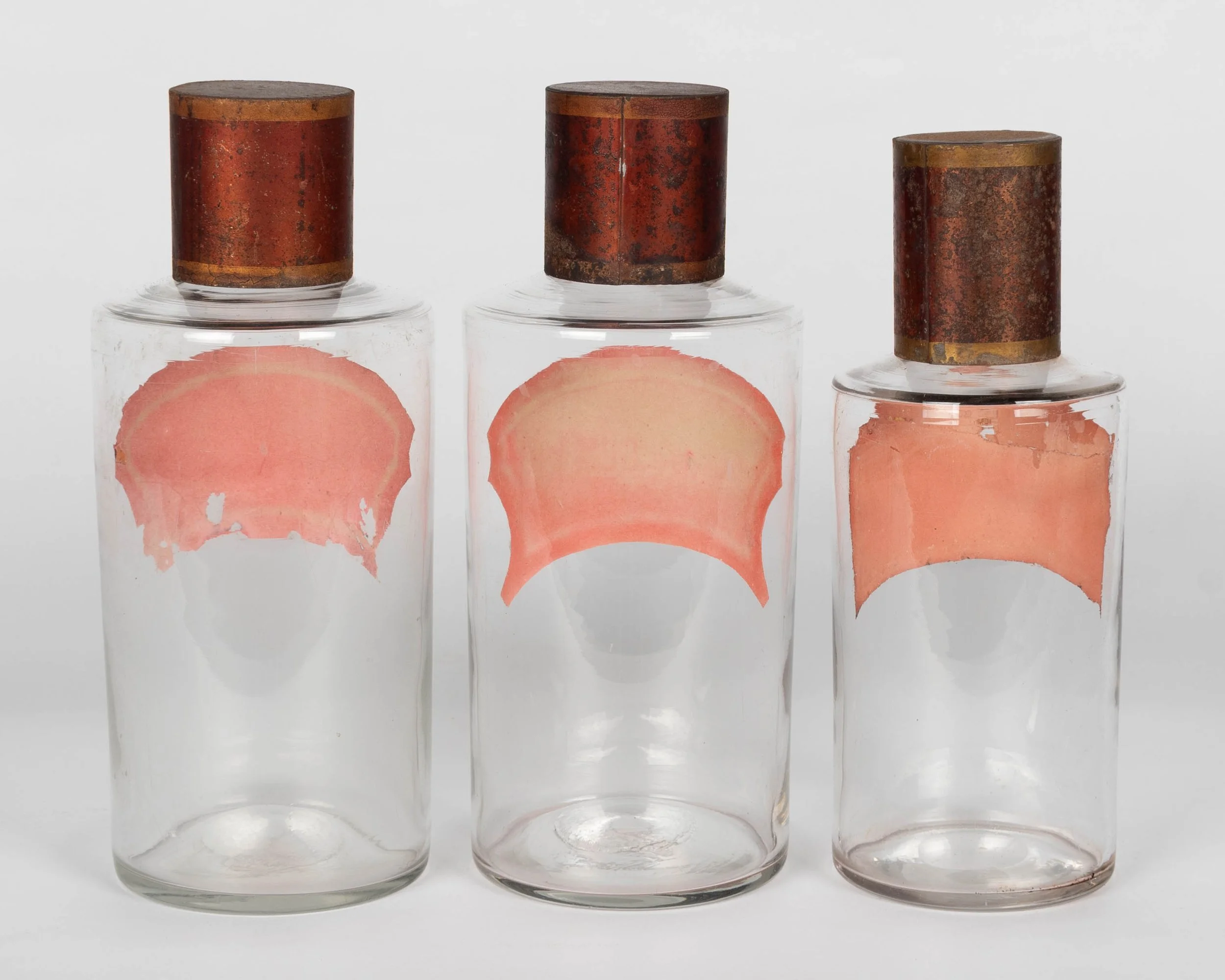 19th Century French Glass Apothecary Jars,