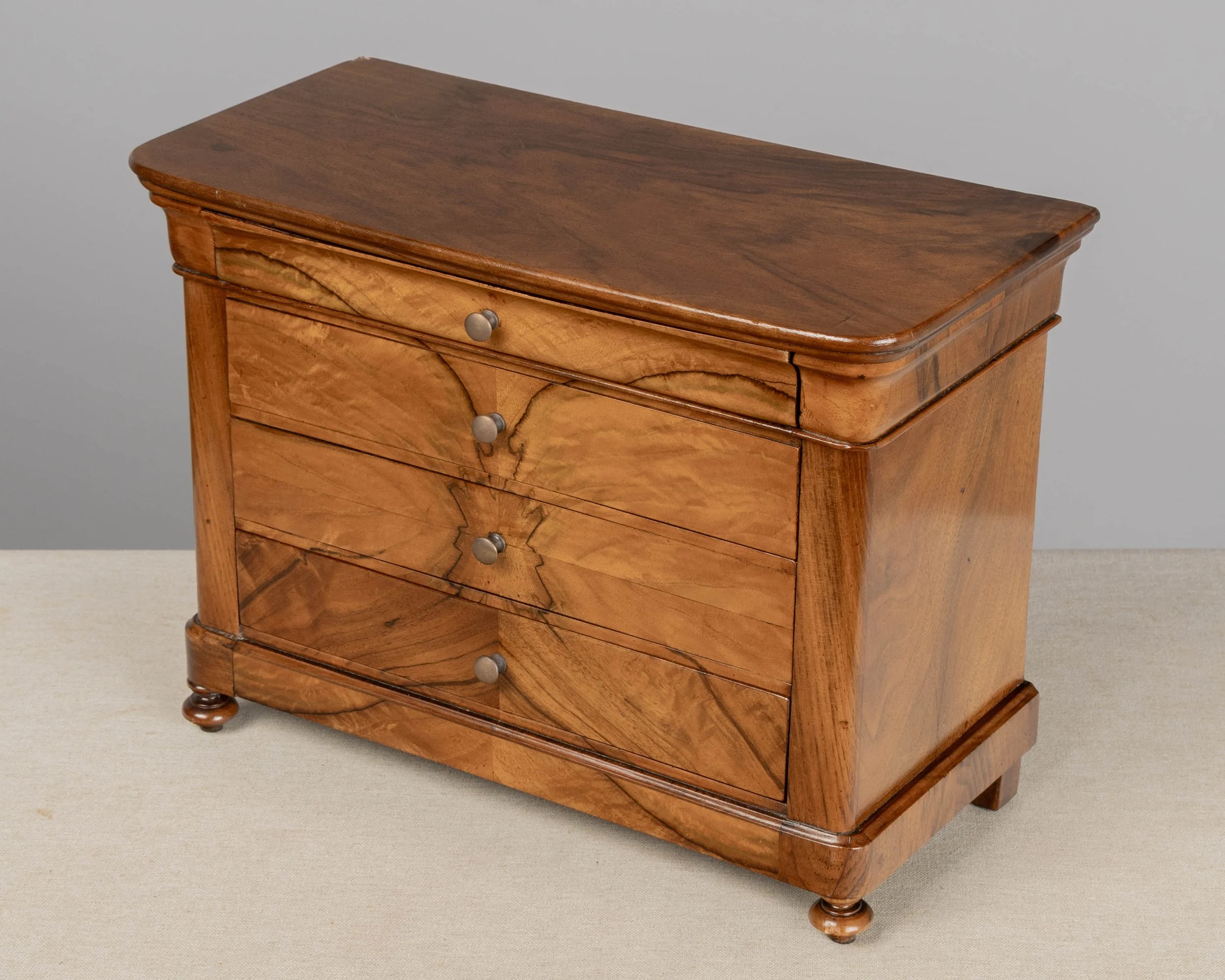 19th century French Louis Philippe Period miniature commode, or sample chest.