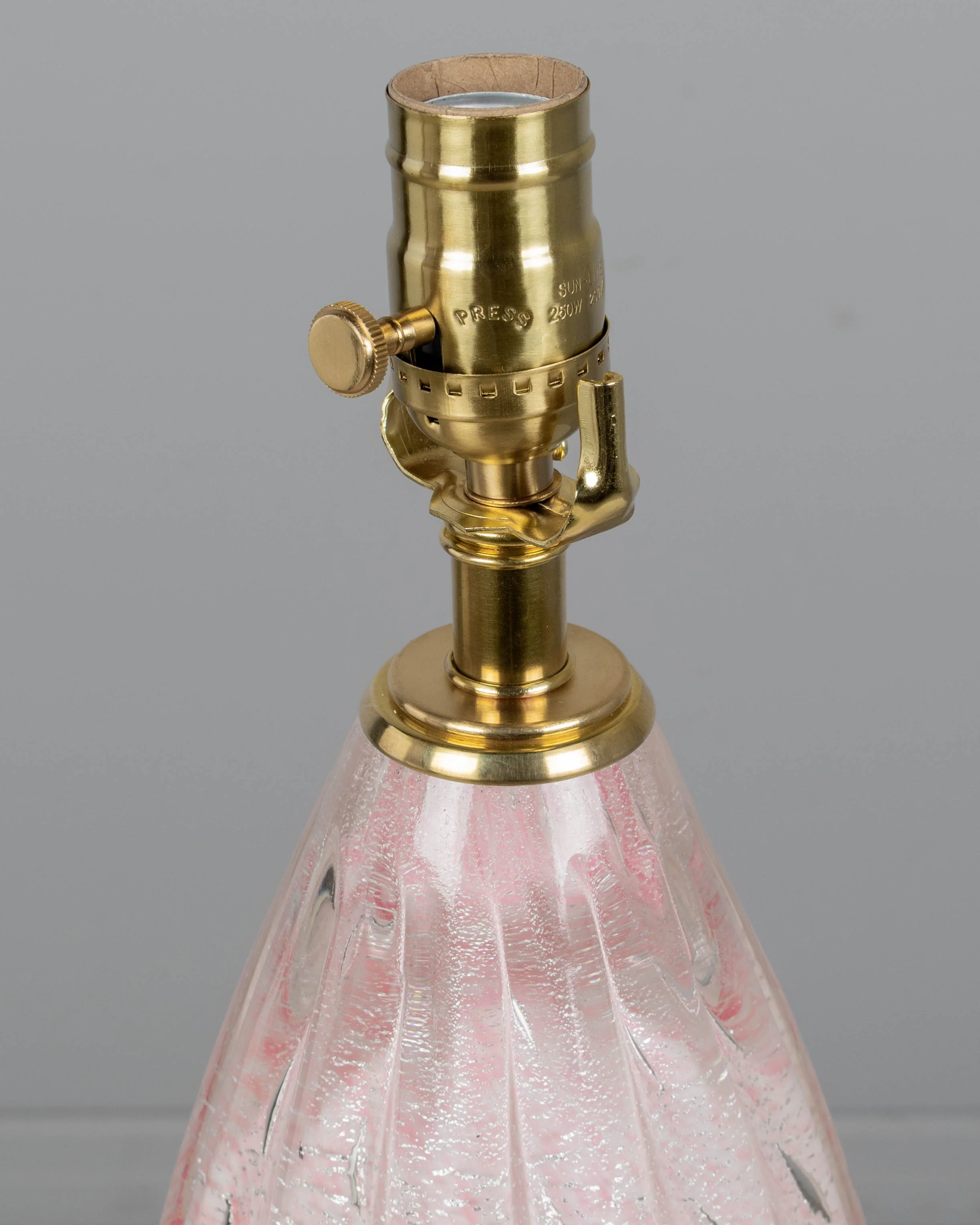 Mid-Century Modern Murano Glass Lamp by Barovier & Toso, Italy, 1950s