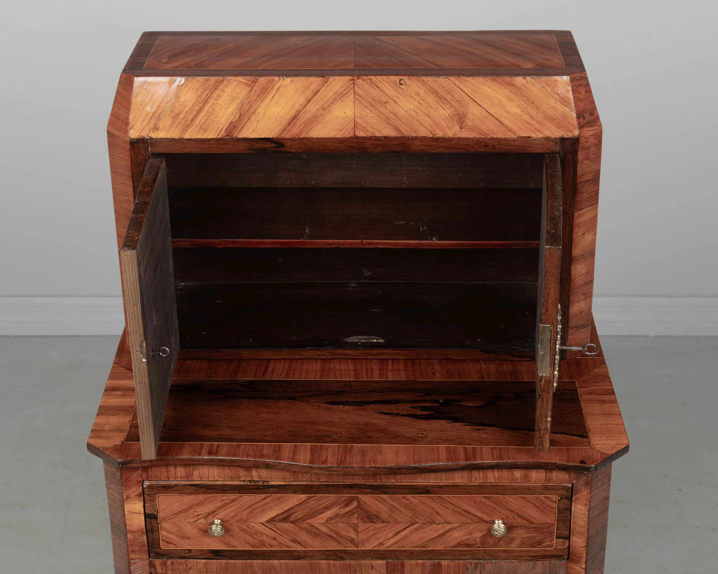 18th Century Louis XVI Marquetry Bonheur Du Jour Table