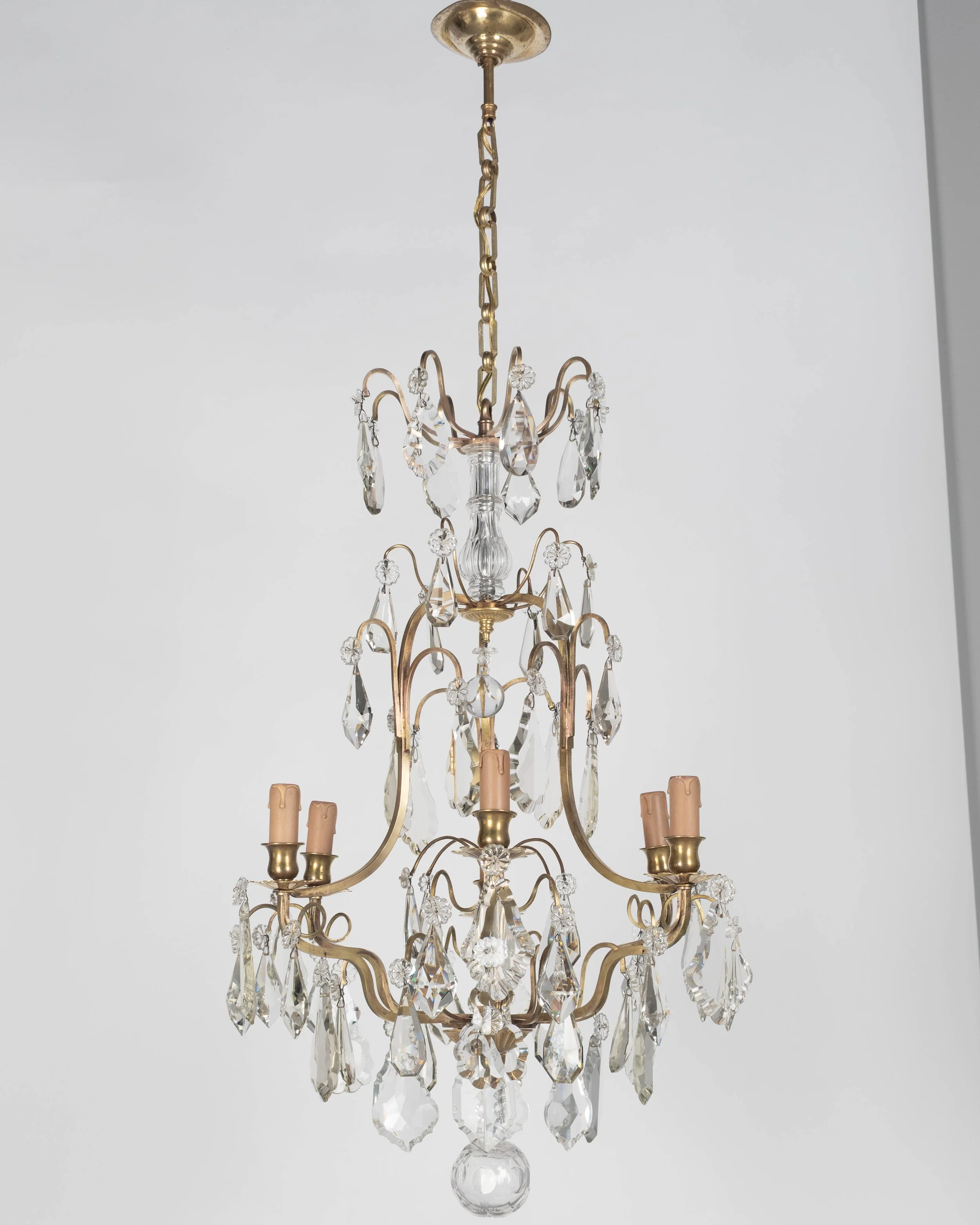 French Louis XV Style Crystal Chandelier