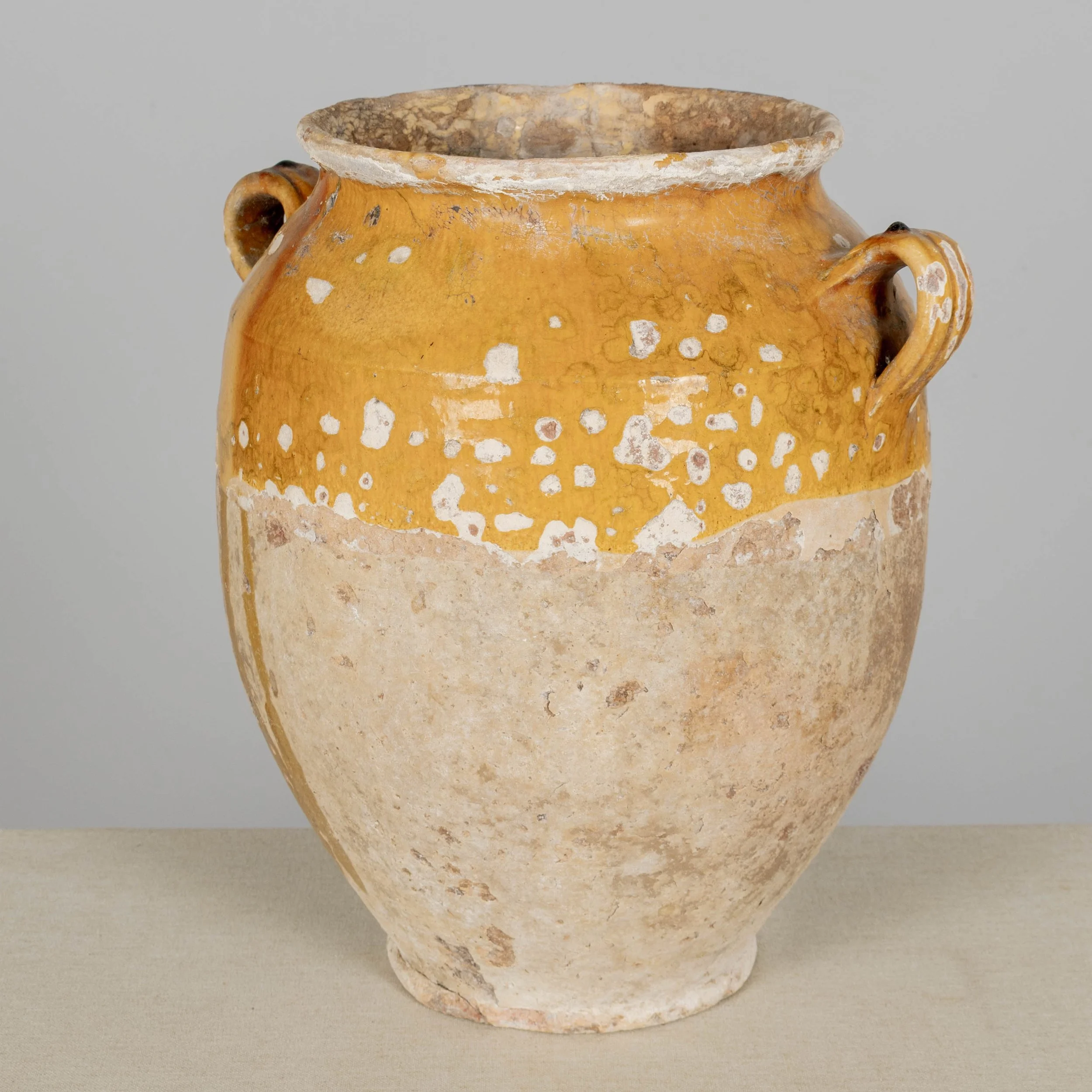 19th Century French Terracotta Pot à Confit 13.5"High