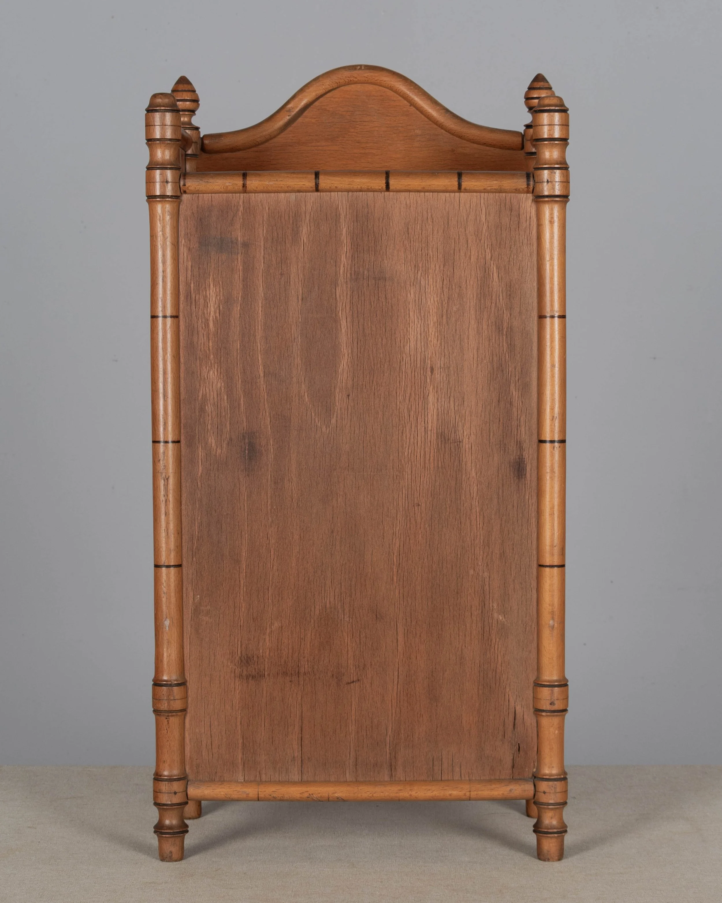 French Faux Bamboo Miniature Armoire