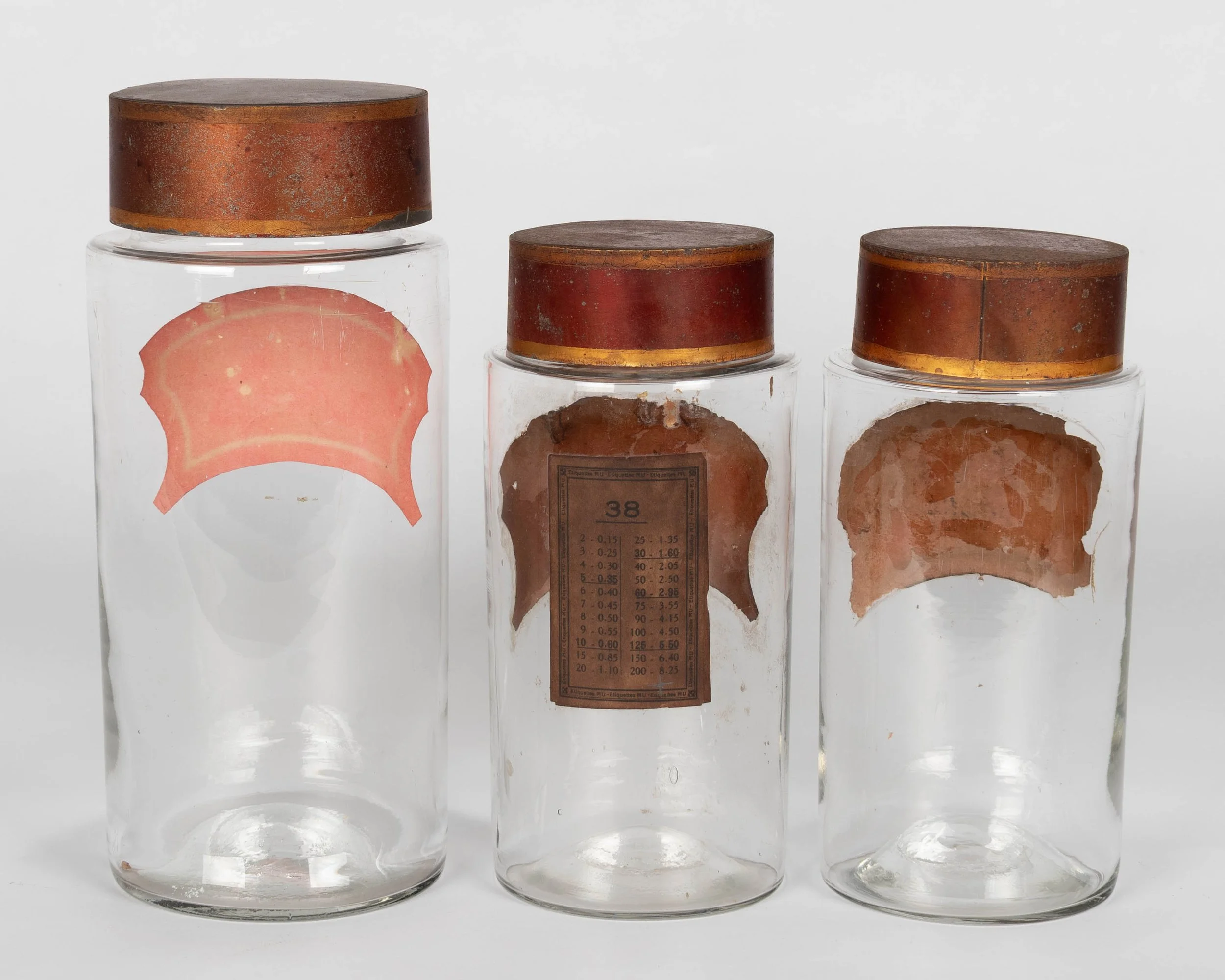 19th Century French Glass Apothecary Jars,