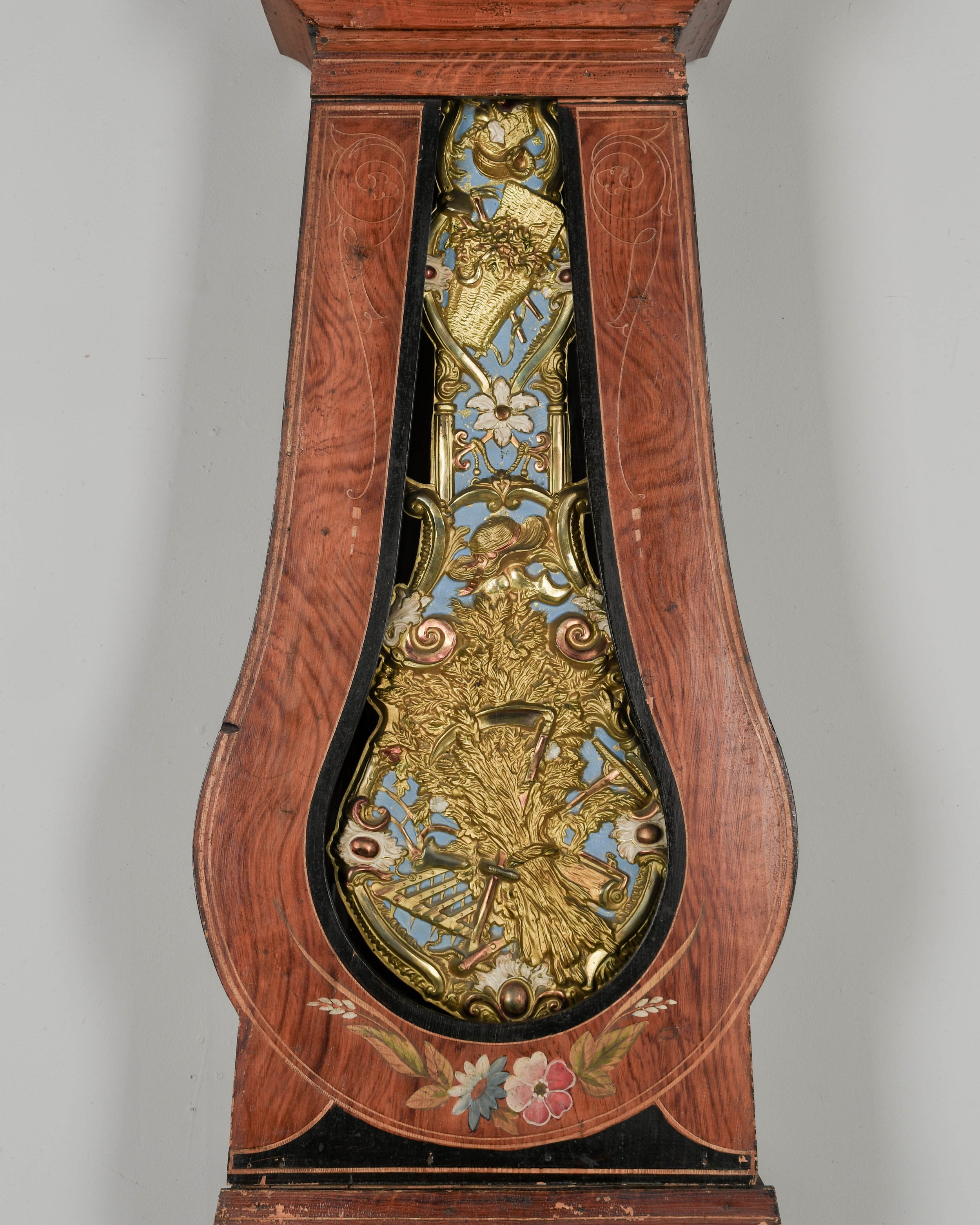 19th Century French Comtoise Grandfather Clock