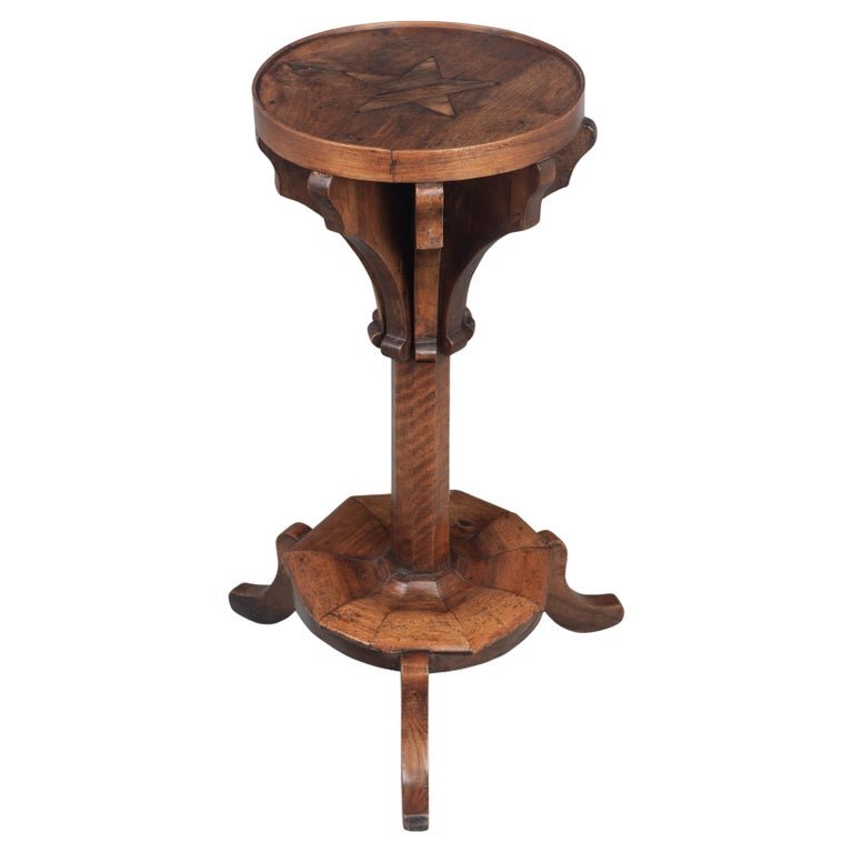 19th Century French Folk Art Accent Table