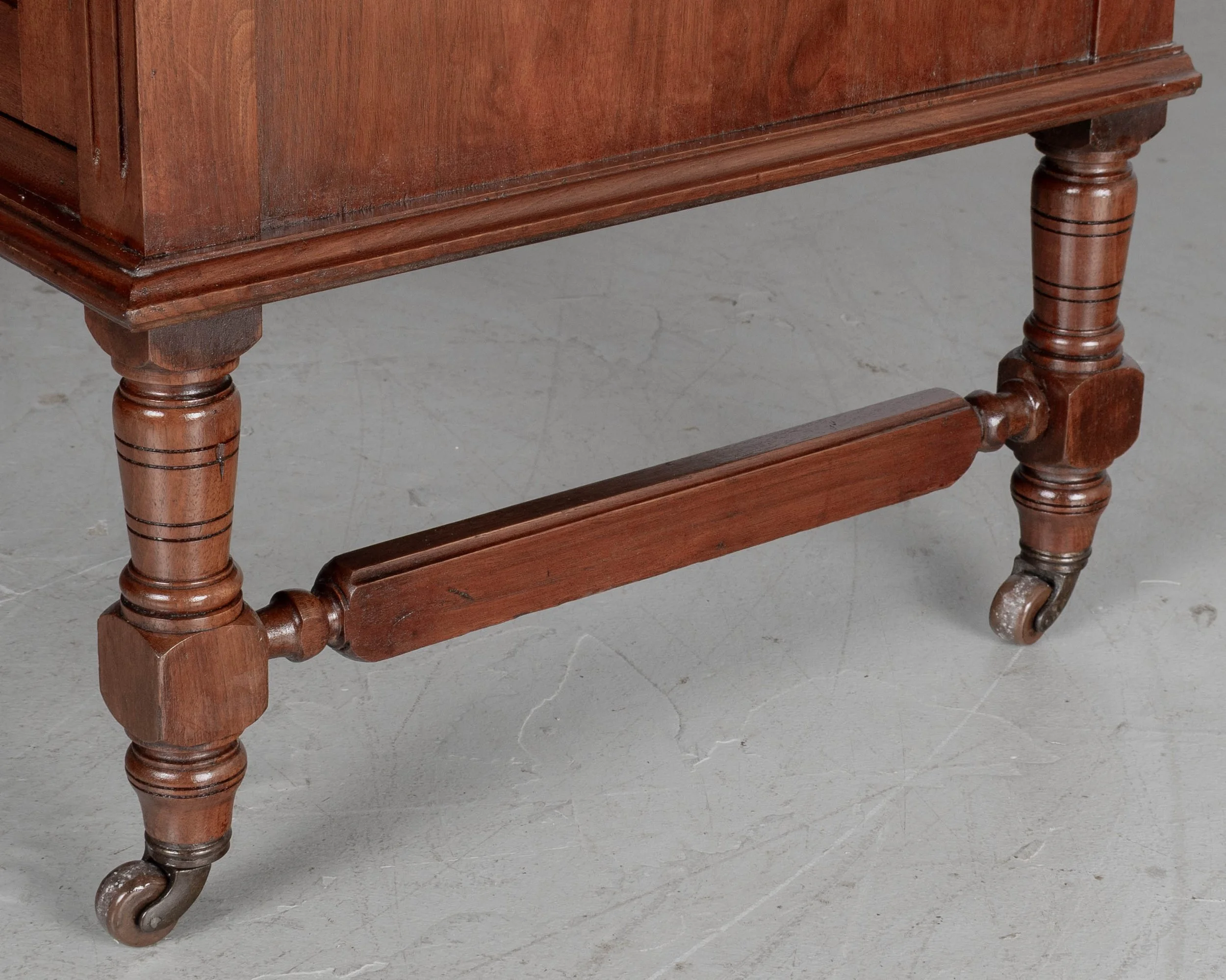 19th Century English Marble Top Walnut Sideboard by P. E. Gane