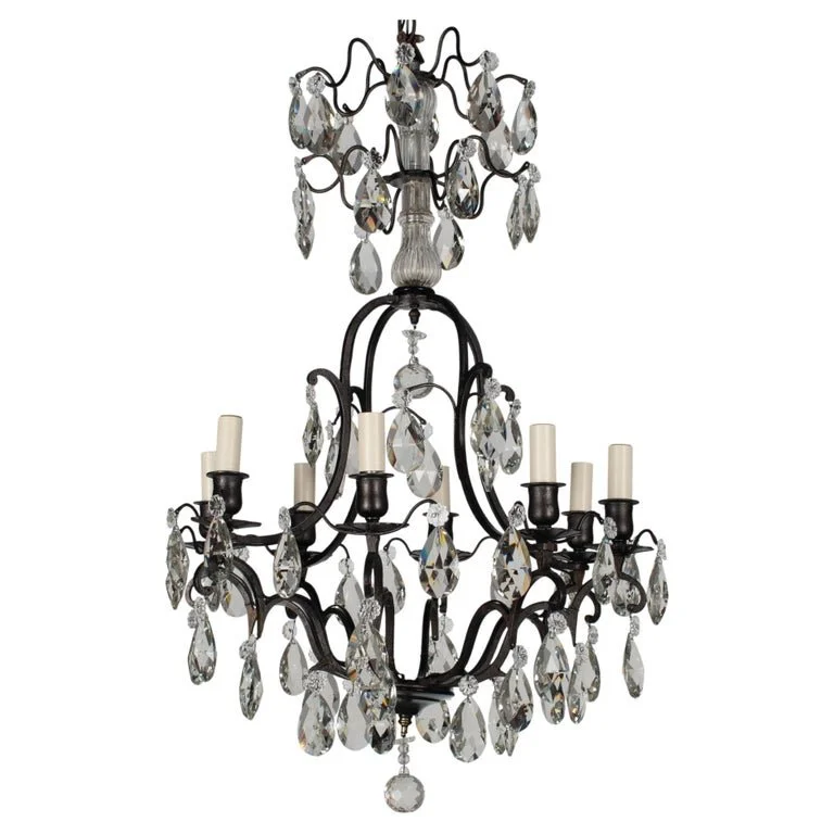 French Louis XV Style Crystal Chandelier