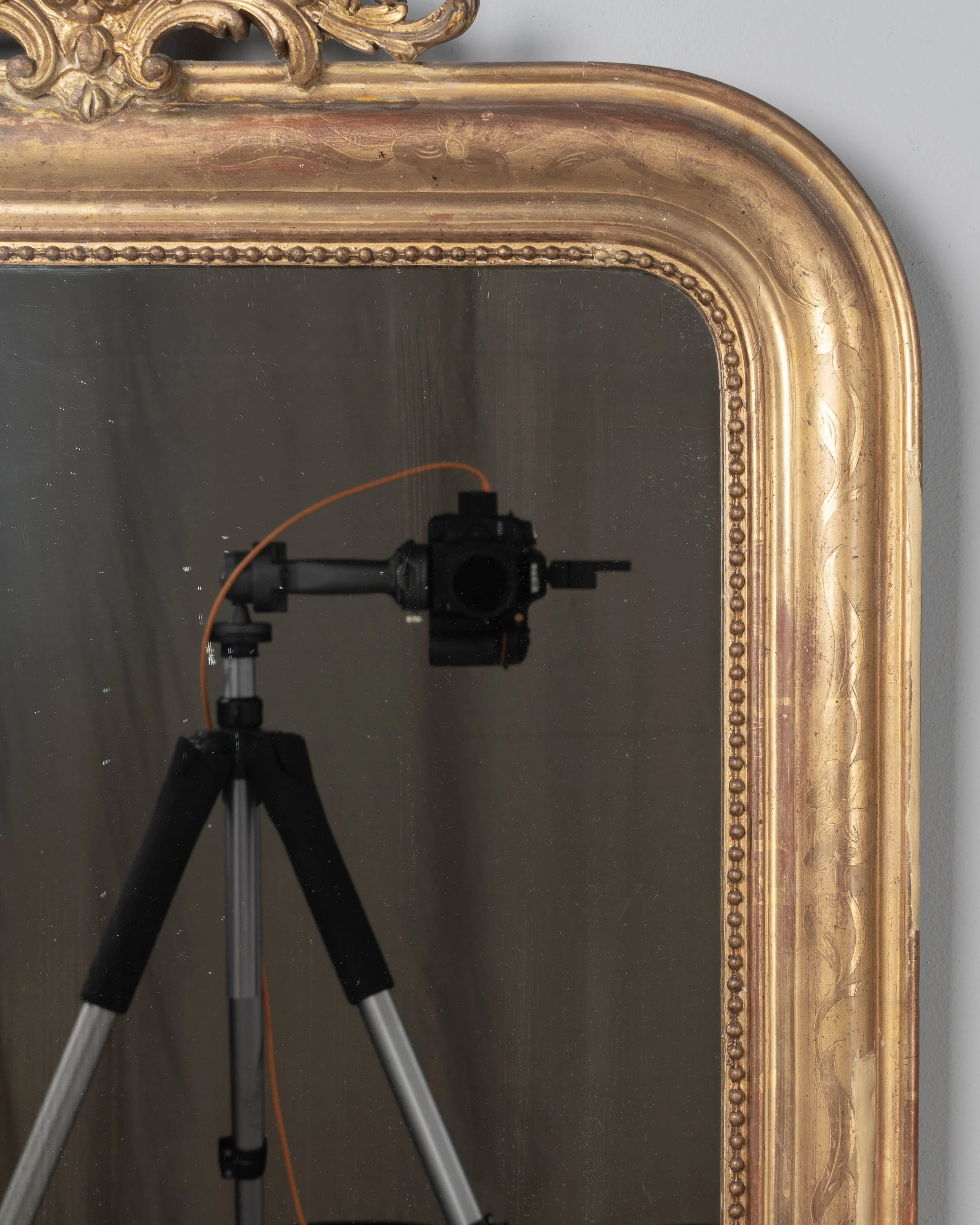 19th Century French Louis Philippe Style Gilded Mirror