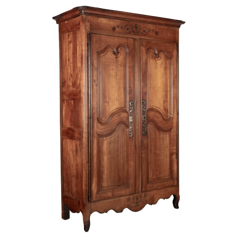 19th Century Louis XV Style French Armoire or Wardrobe