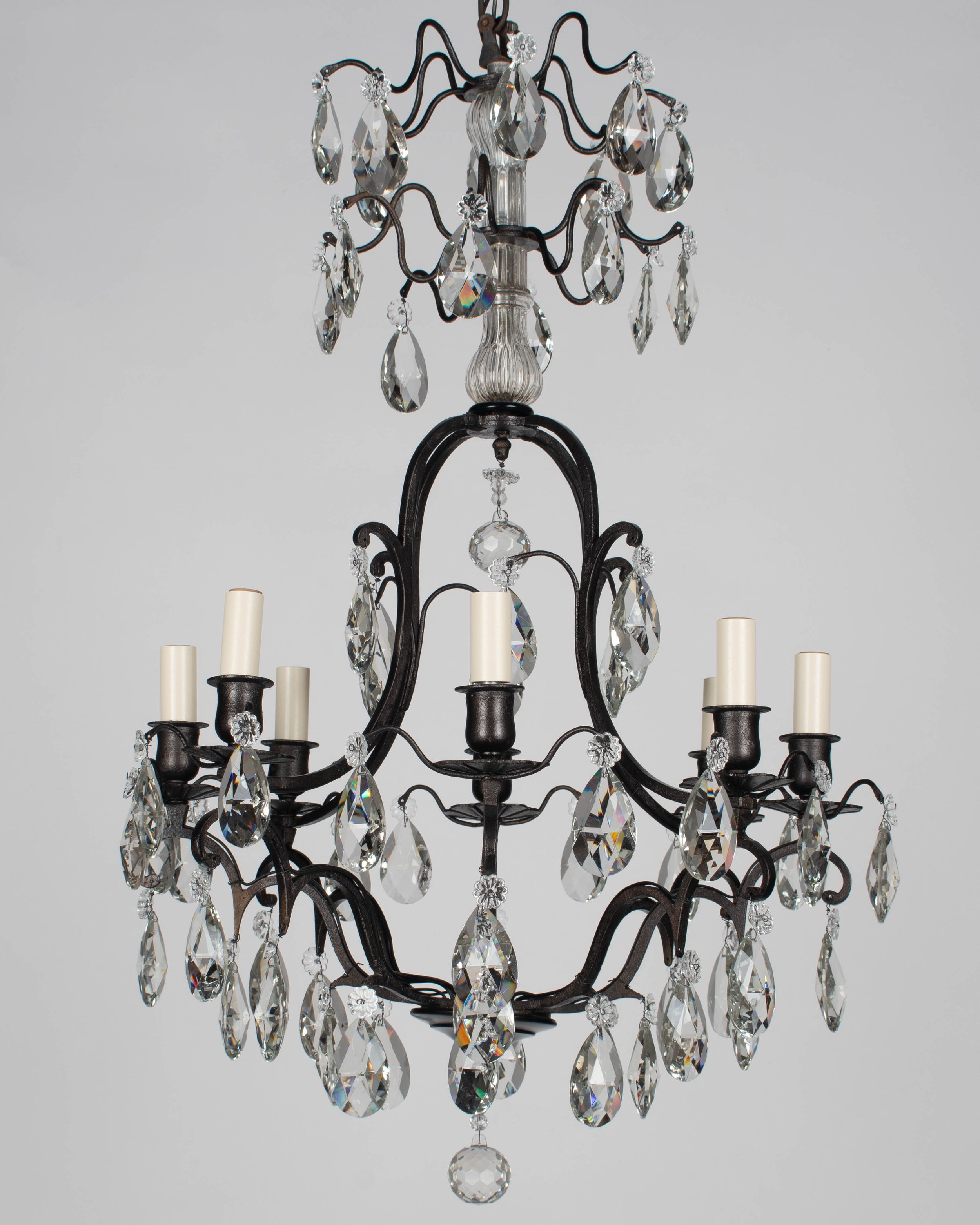 French Louis XV Style Crystal Chandelier