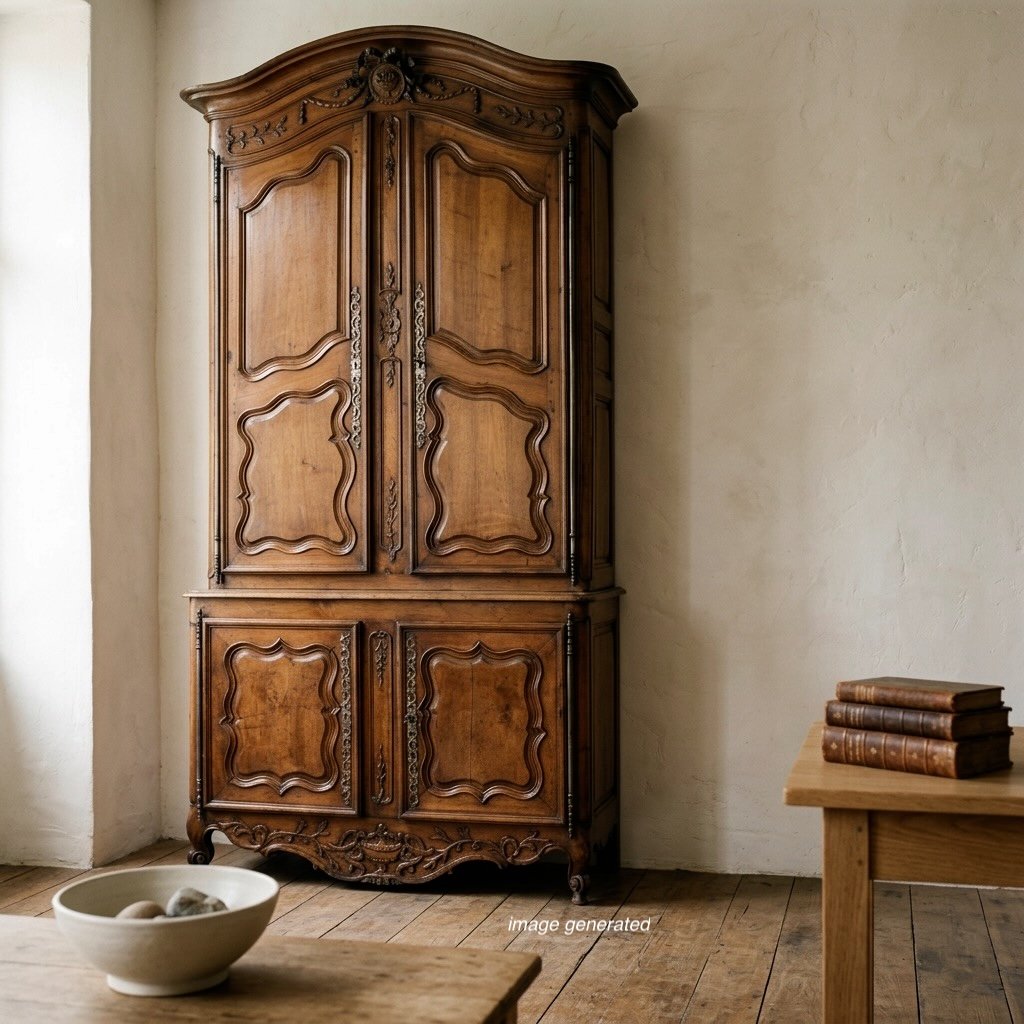 18th Century French Provencal Louis XV Buffet à Deux Corps