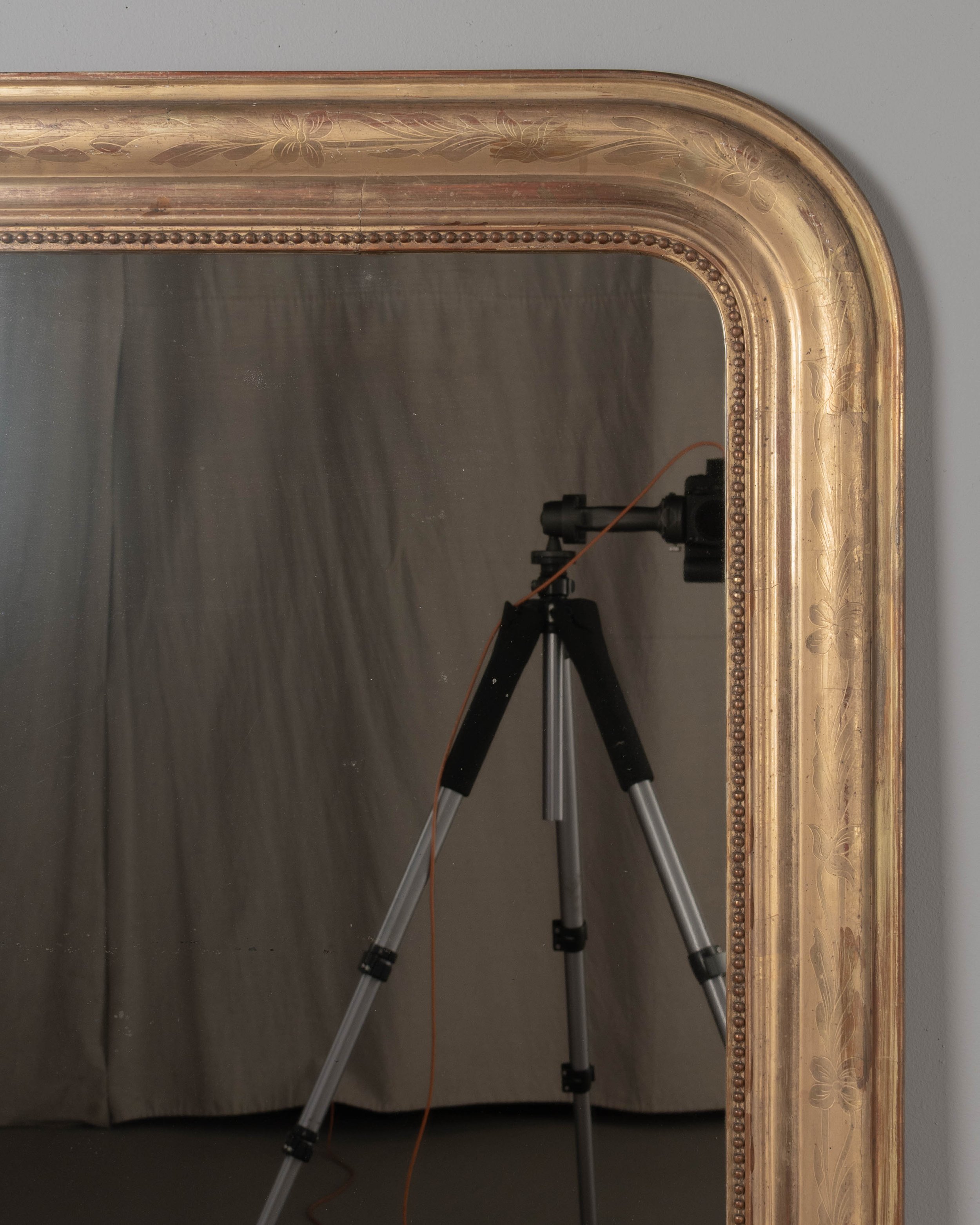 19th Century French Louis Philippe Style Gilded Mirror