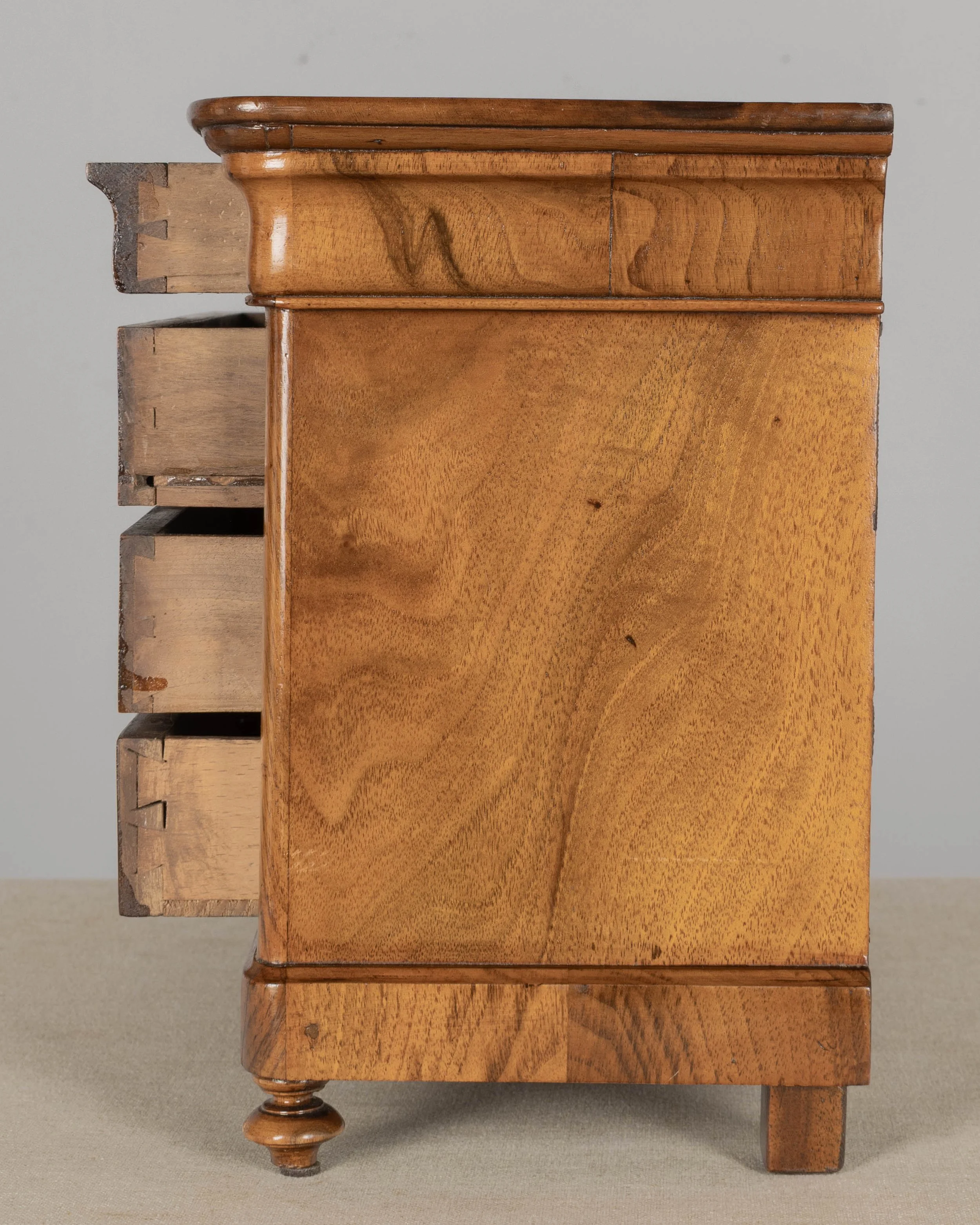 19th century French Louis Philippe Period miniature commode, or sample chest.