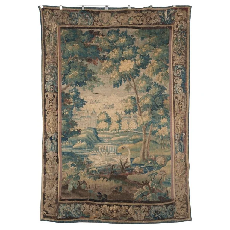 18th Century French Aubusson Verdure Tapestry