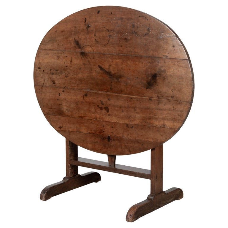 19th Century French Tilt-Top Wine Tasting Table